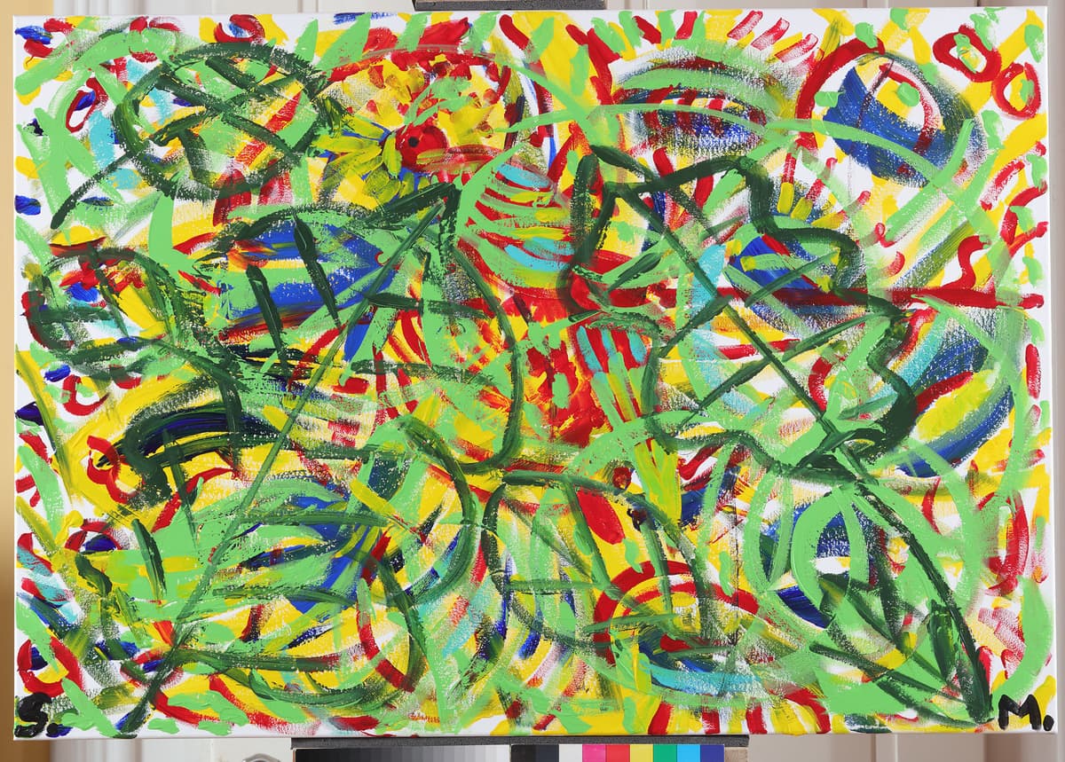 Bez Naslova / Bez Naslova, 2022 — Acrylic on canvas by Saša Mesić