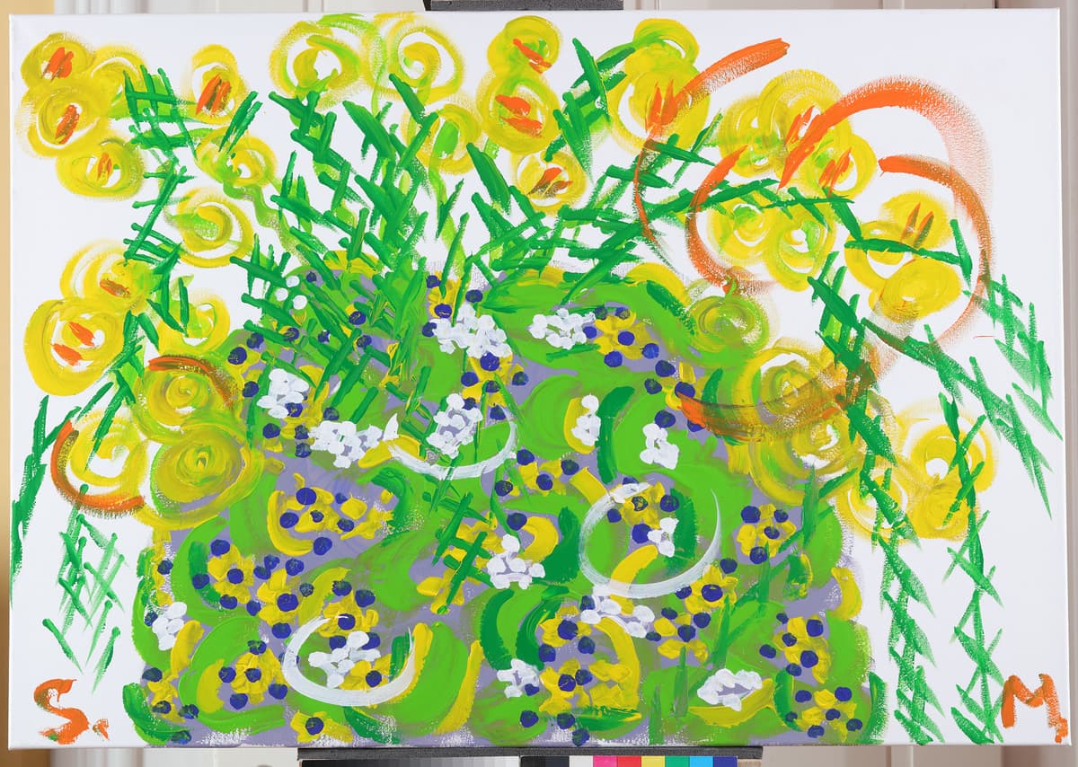 Bez Naslova / Bez Naslova, 2022 — Acrylic on canvas by Saša Mesić