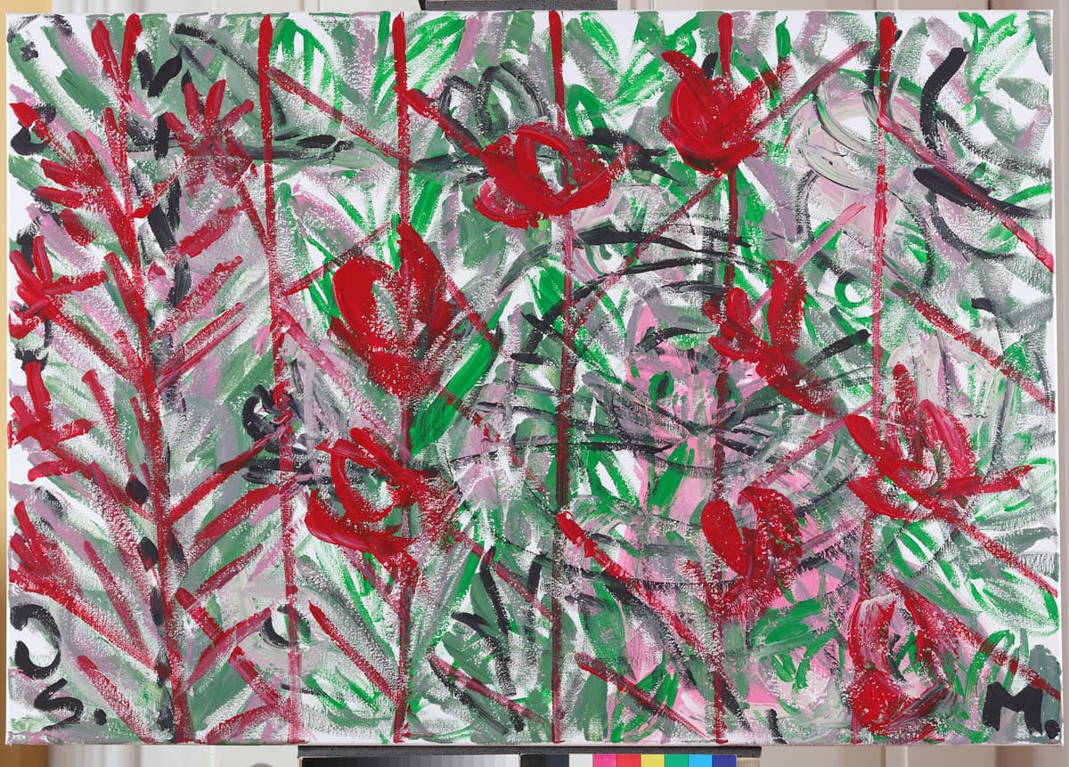 Bez Naslova / Bez Naslova, 2022 — Acrylic on canvas by Saša Mesić