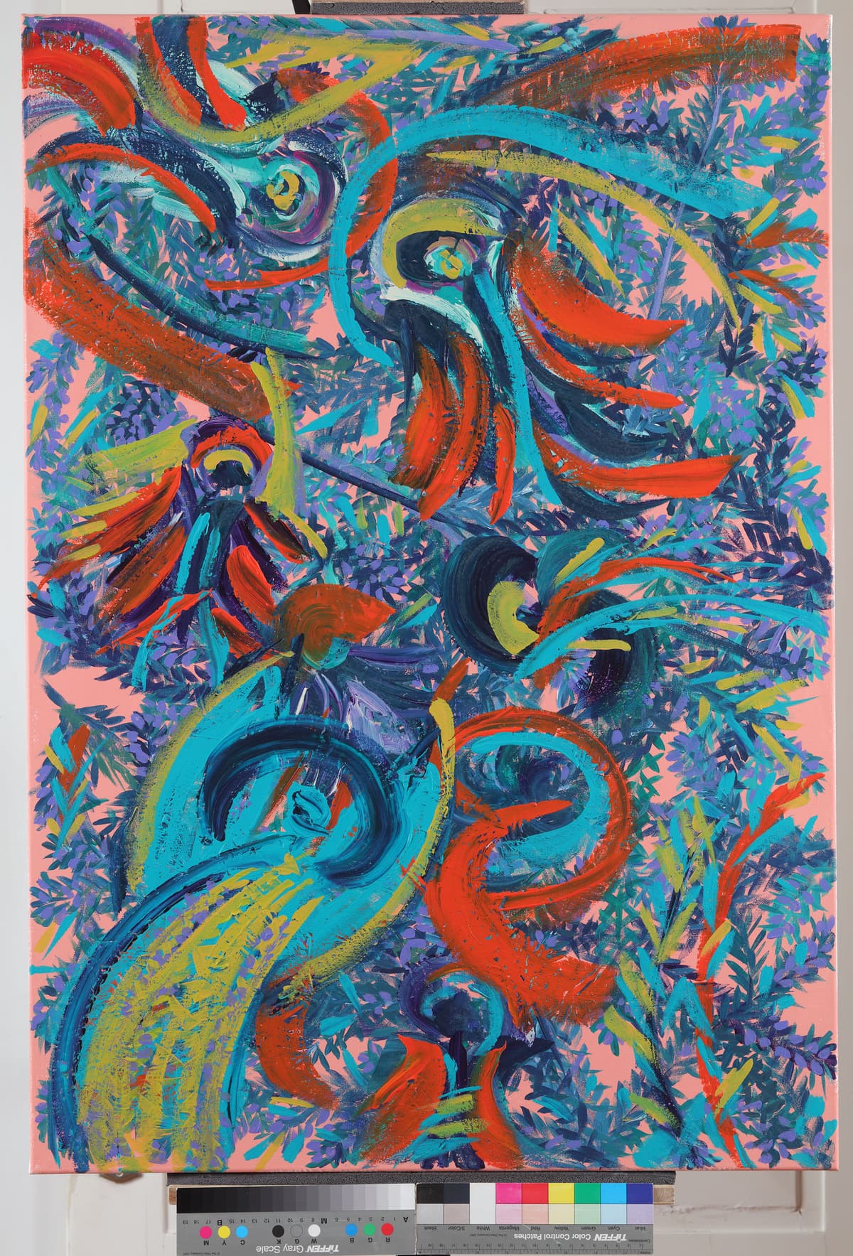 Rat Rimljana / The War of the Romans, 2022 — Acrylic on canvas by Saša Mesić