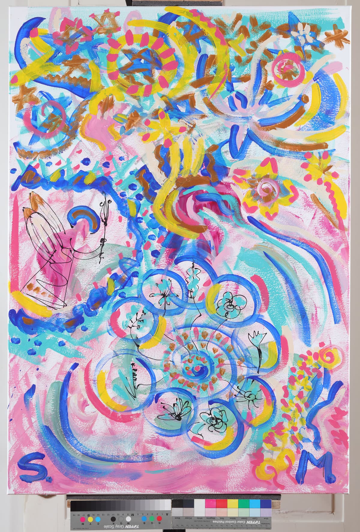 Akaša / Akasha, 2022 — Acrylic on canvas by Saša Mesić