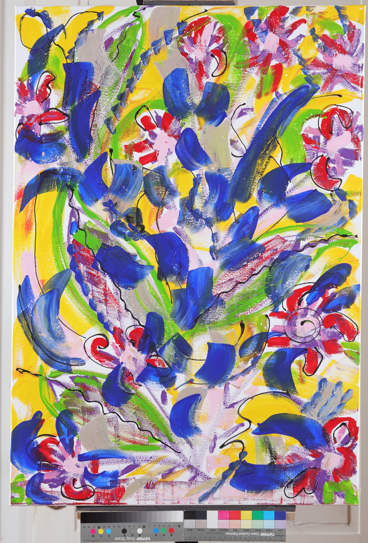 Praskovi / Explosions, 2022 — Acrylic on canvas by Saša Mesić