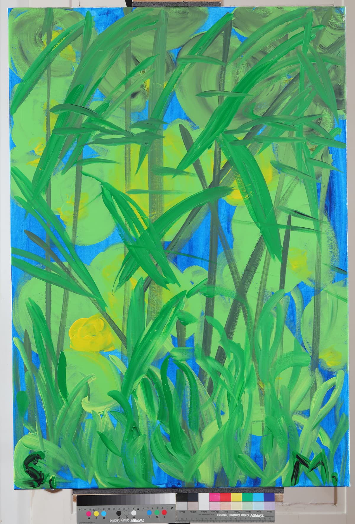 Plave životinje / Blue Animals, 2022 — Acrylic on canvas by Saša Mesić