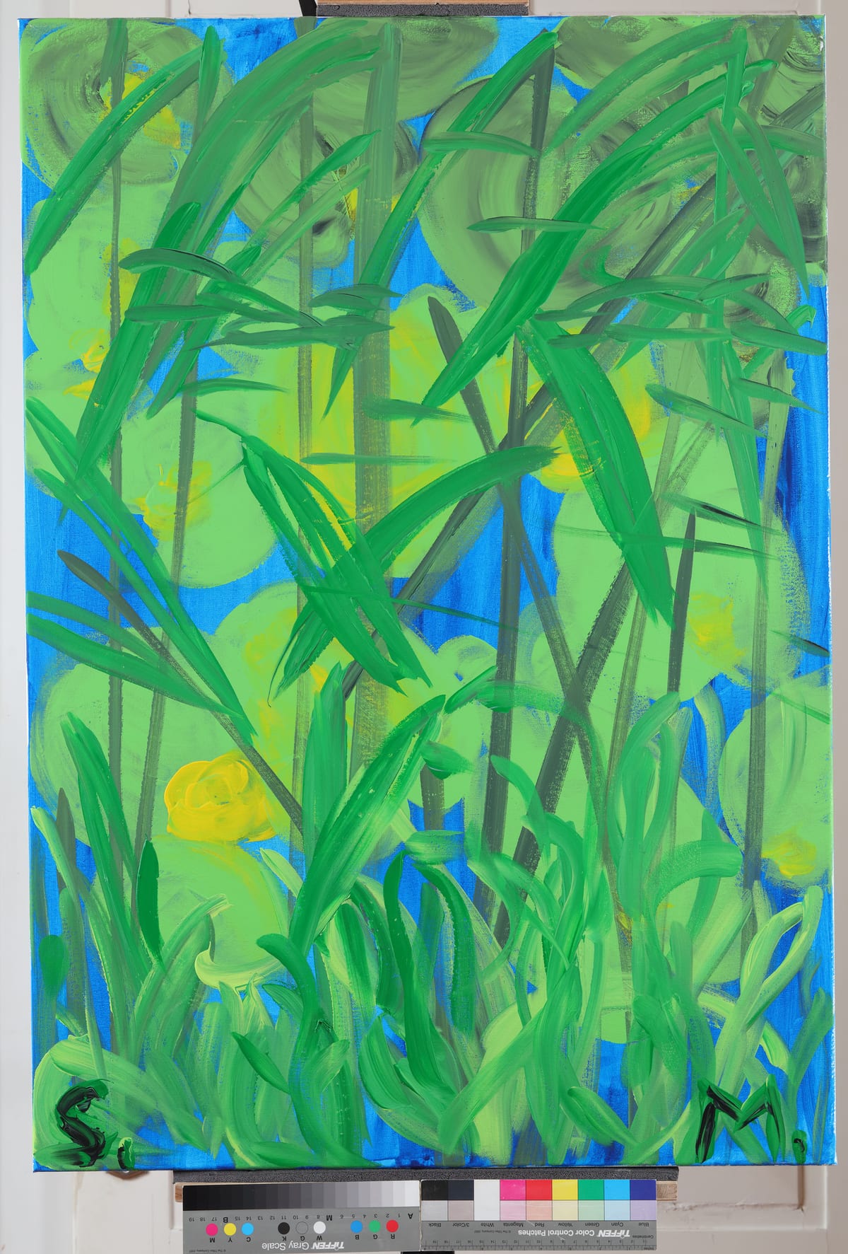 Plave životinje / Blue Animals, 2022 — Acrylic on canvas by Saša Mesić