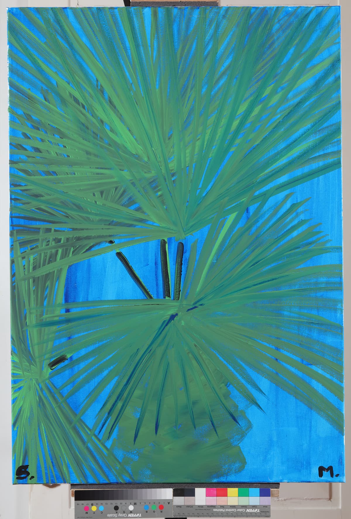 Lepeze / Fans, 2022 — Acrylic on canvas by Saša Mesić