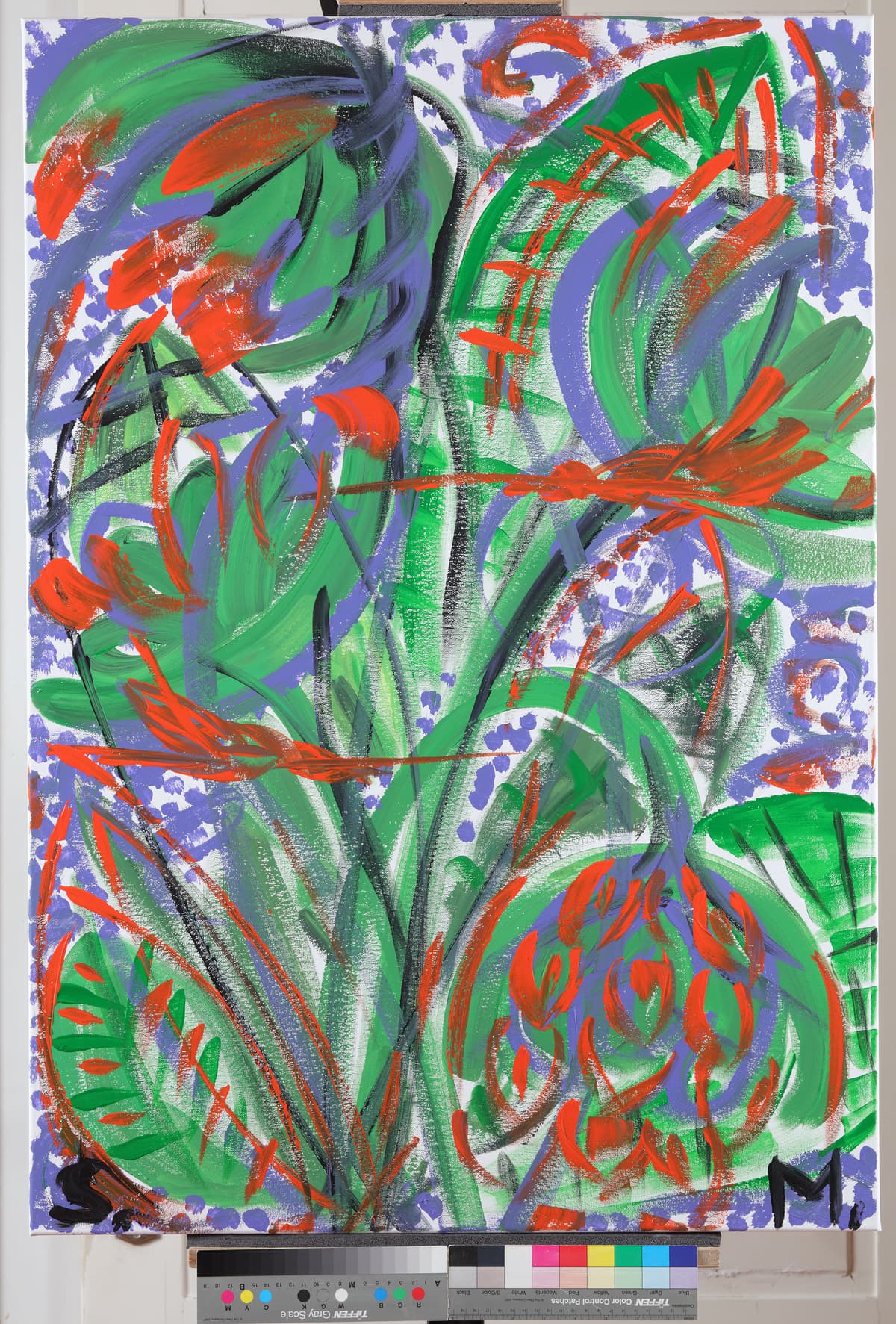 Tulipani / Tulips, 2022 — Acrylic on canvas by Saša Mesić