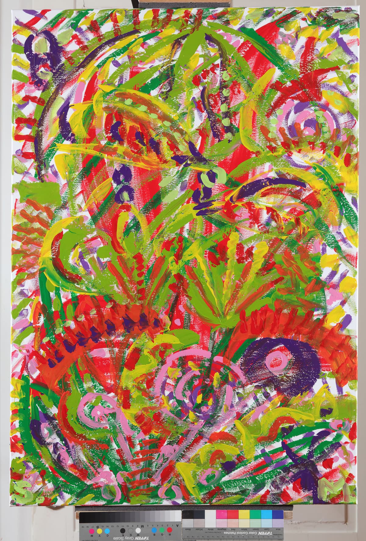 Kipuća slika / Boiling Painting, 2022 — Acrylic on canvas by Saša Mesić