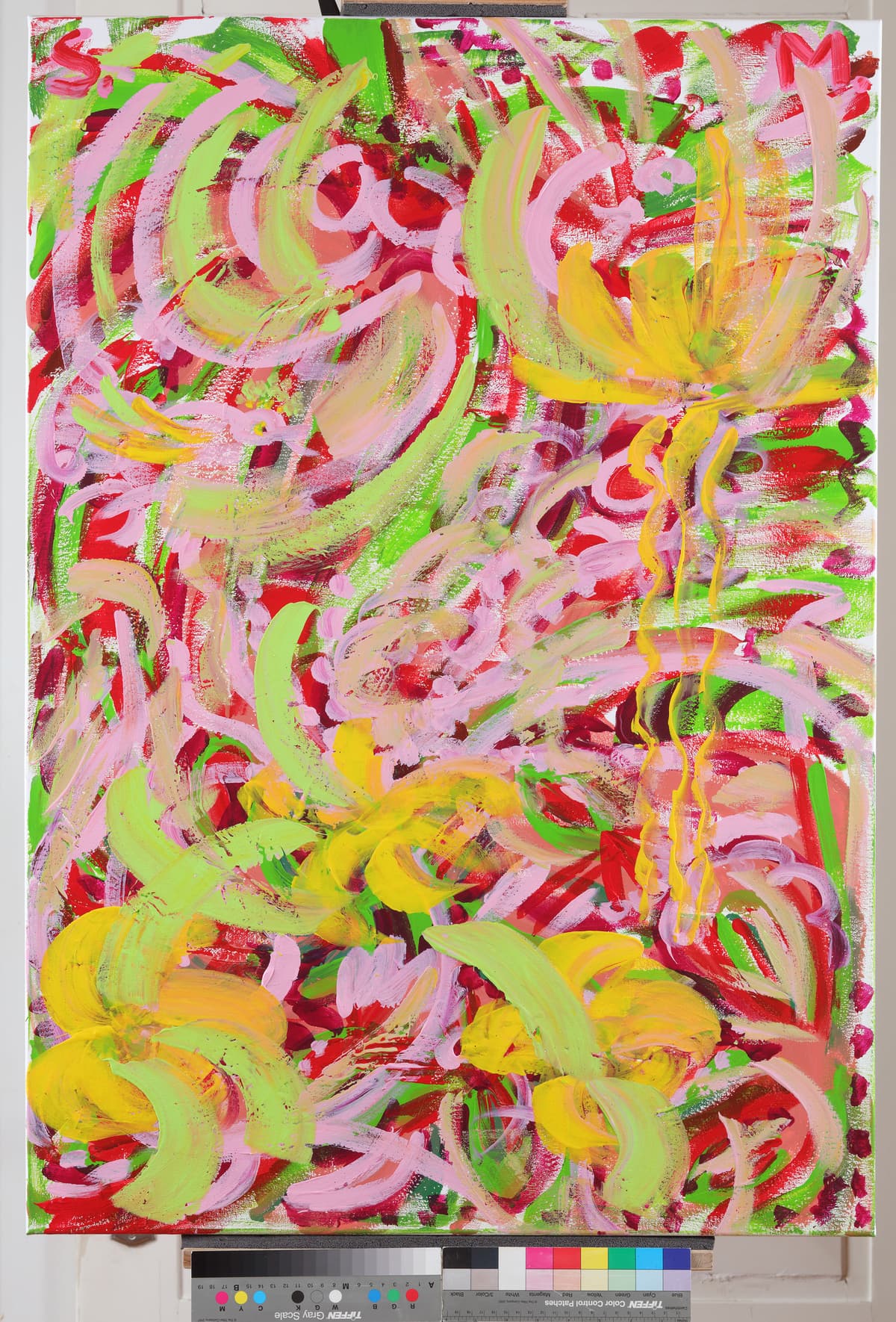 Proba pudera / Testing the Powder, 2022 — Acrylic on canvas by Saša Mesić