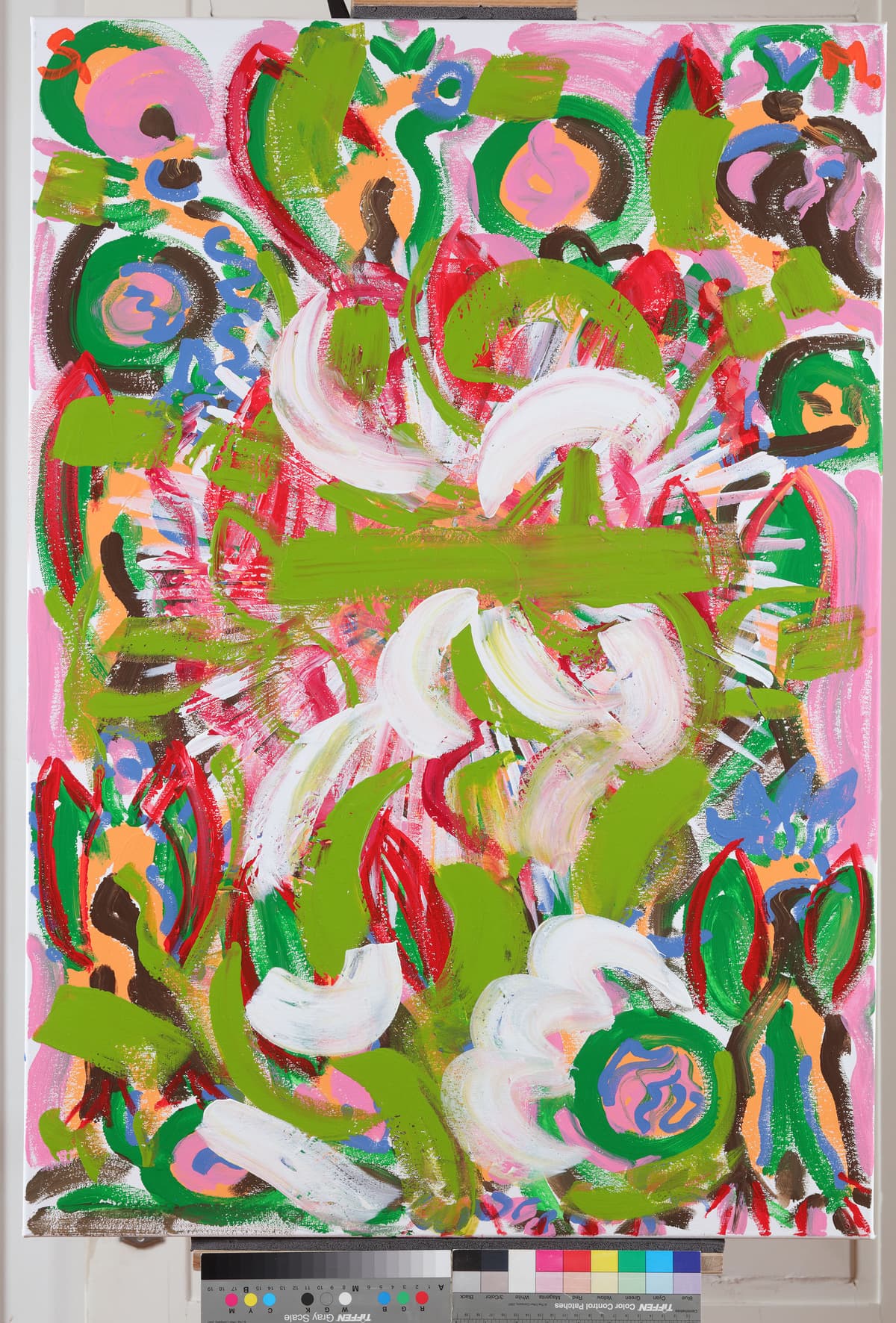 Na bini / On Stage, 2022 — Acrylic on canvas by Saša Mesić