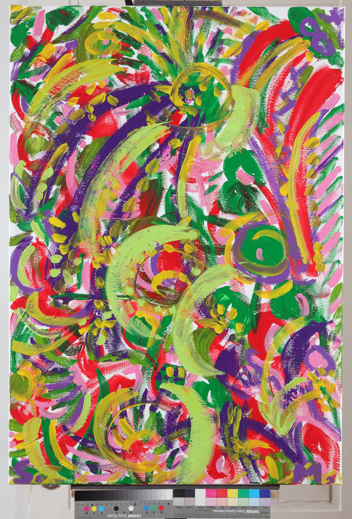 Zelene banane / Green Bananas, 2022 — Acrylic on canvas by Saša Mesić