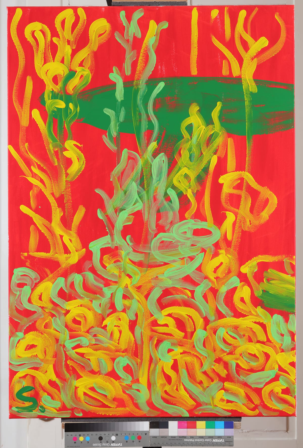Ode ljeto / There Goes the Summer, 2022 — Acrylic on canvas by Saša Mesić