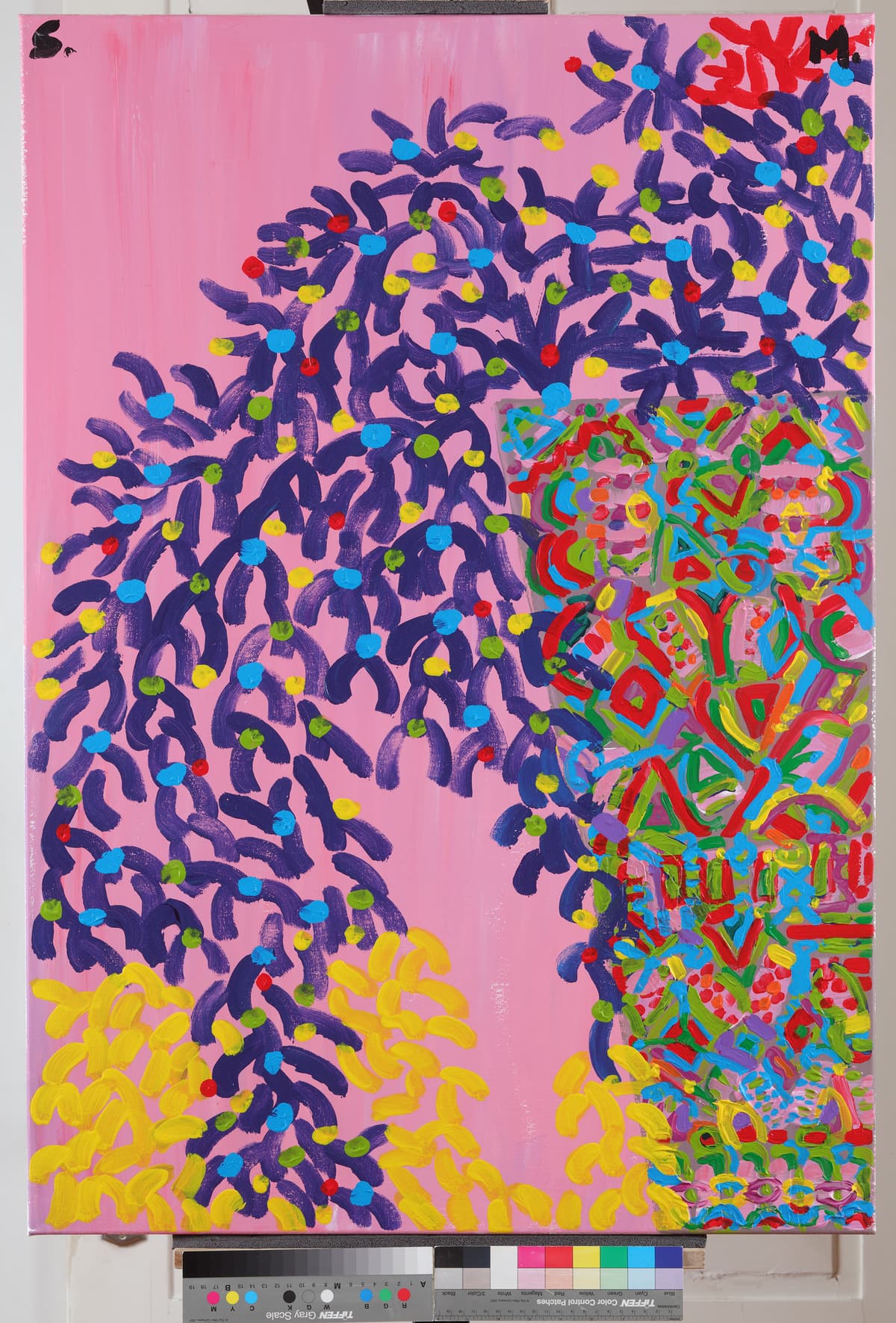 U Meksiku / In Mexico, 2022 — Acrylic on canvas by Saša Mesić