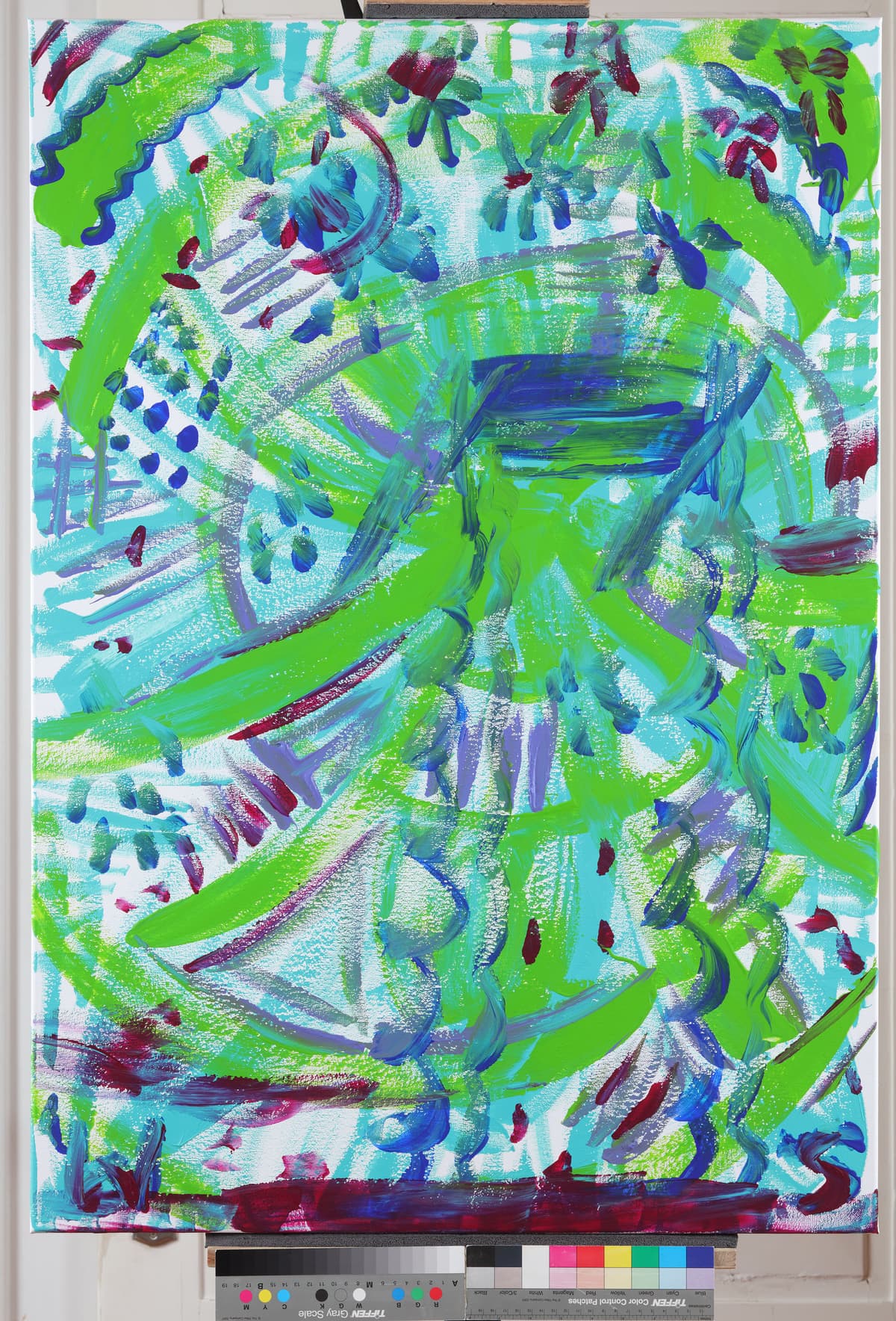 Kružni tok / Roundabout, 2022 — Acrylic on canvas by Saša Mesić