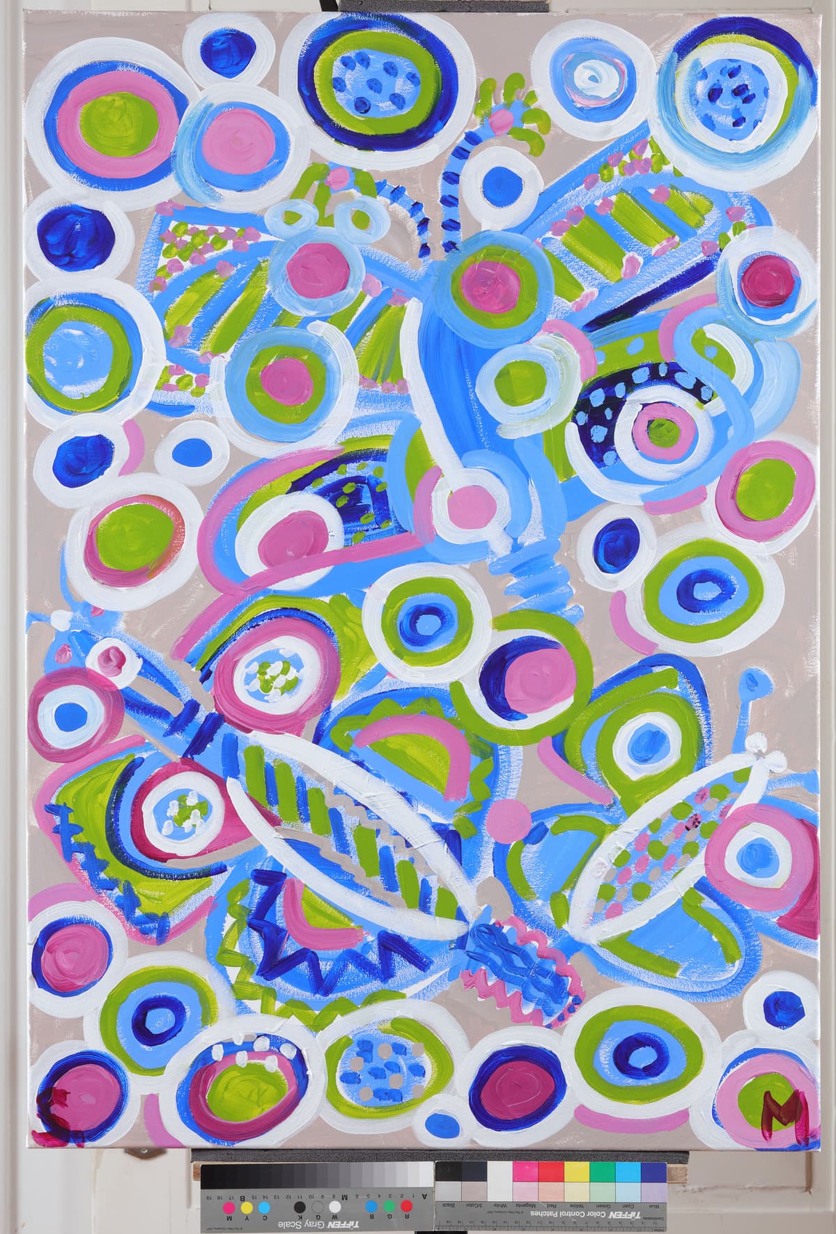Ženska vjetrenjača / Female Windmill, 2022 — Acrylic on canvas by Saša Mesić