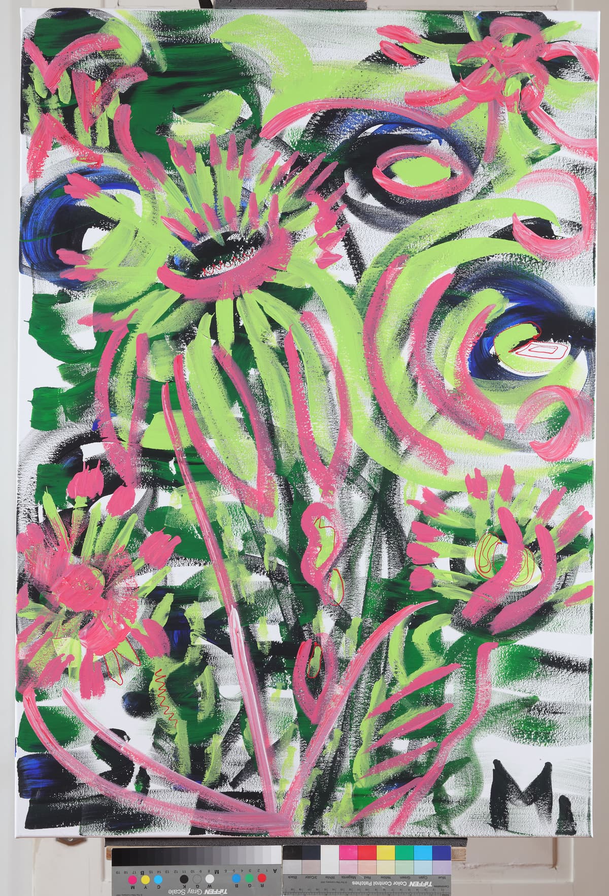 Svetac od tratinčice / A Daisy Holyman, 2022 — Acrylic on canvas by Saša Mesić