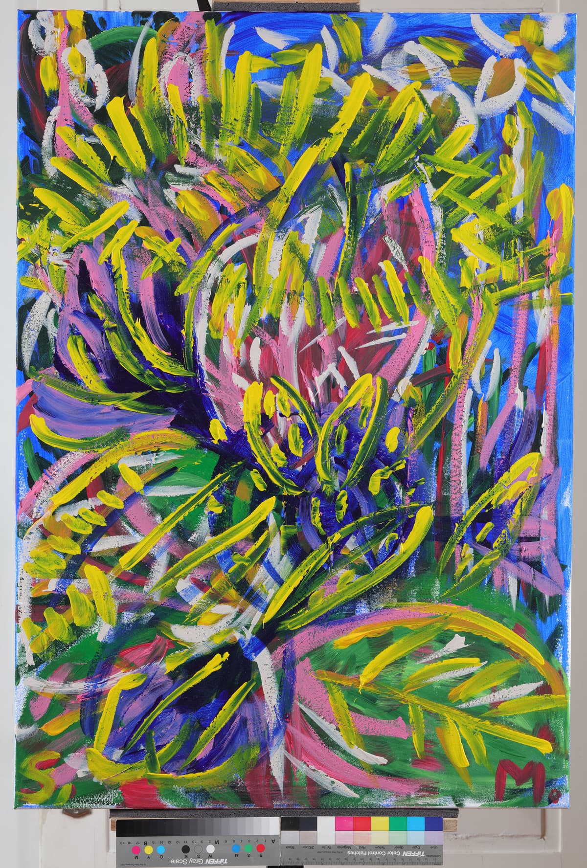 Skladište banana / A Banana Warehouse, 2022 — Acrylic on canvas by Saša Mesić