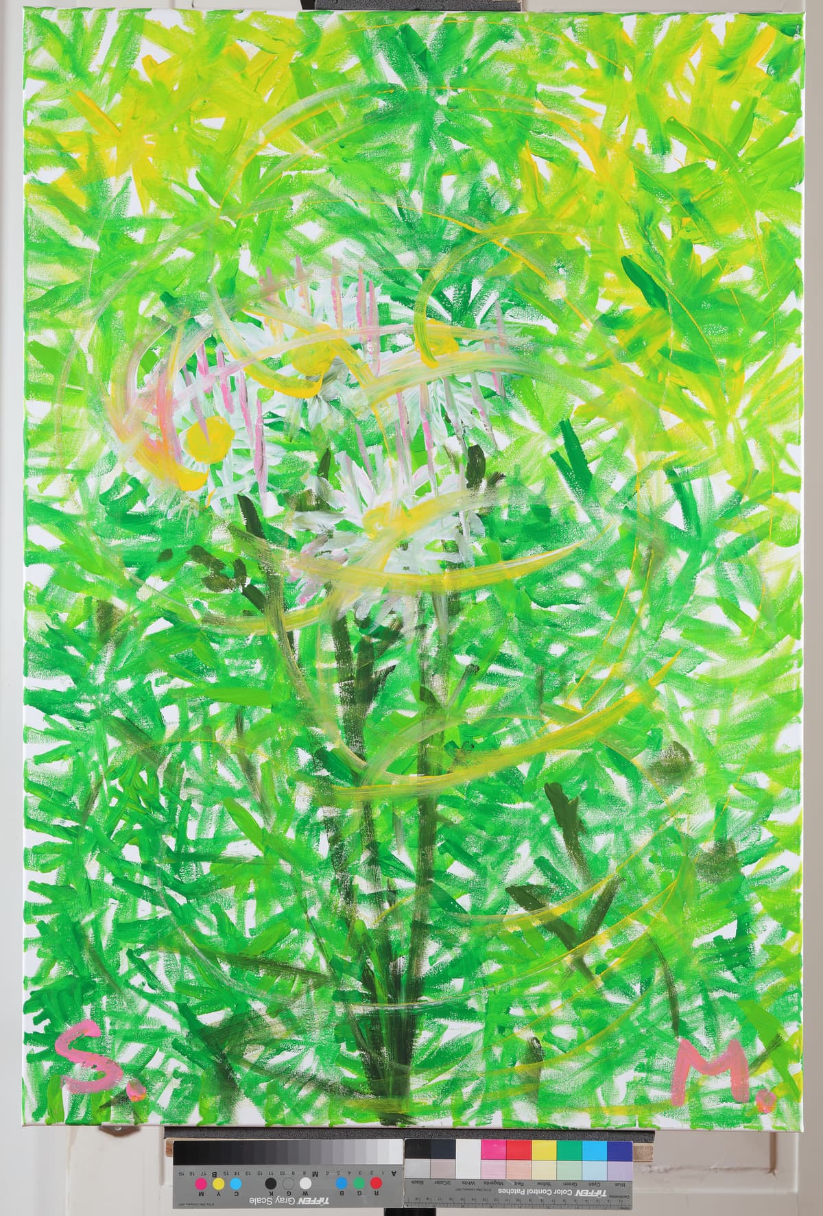 Pelud u proljece / Pollen in Springtime, 2022 — Acrylic on canvas by Saša Mesić