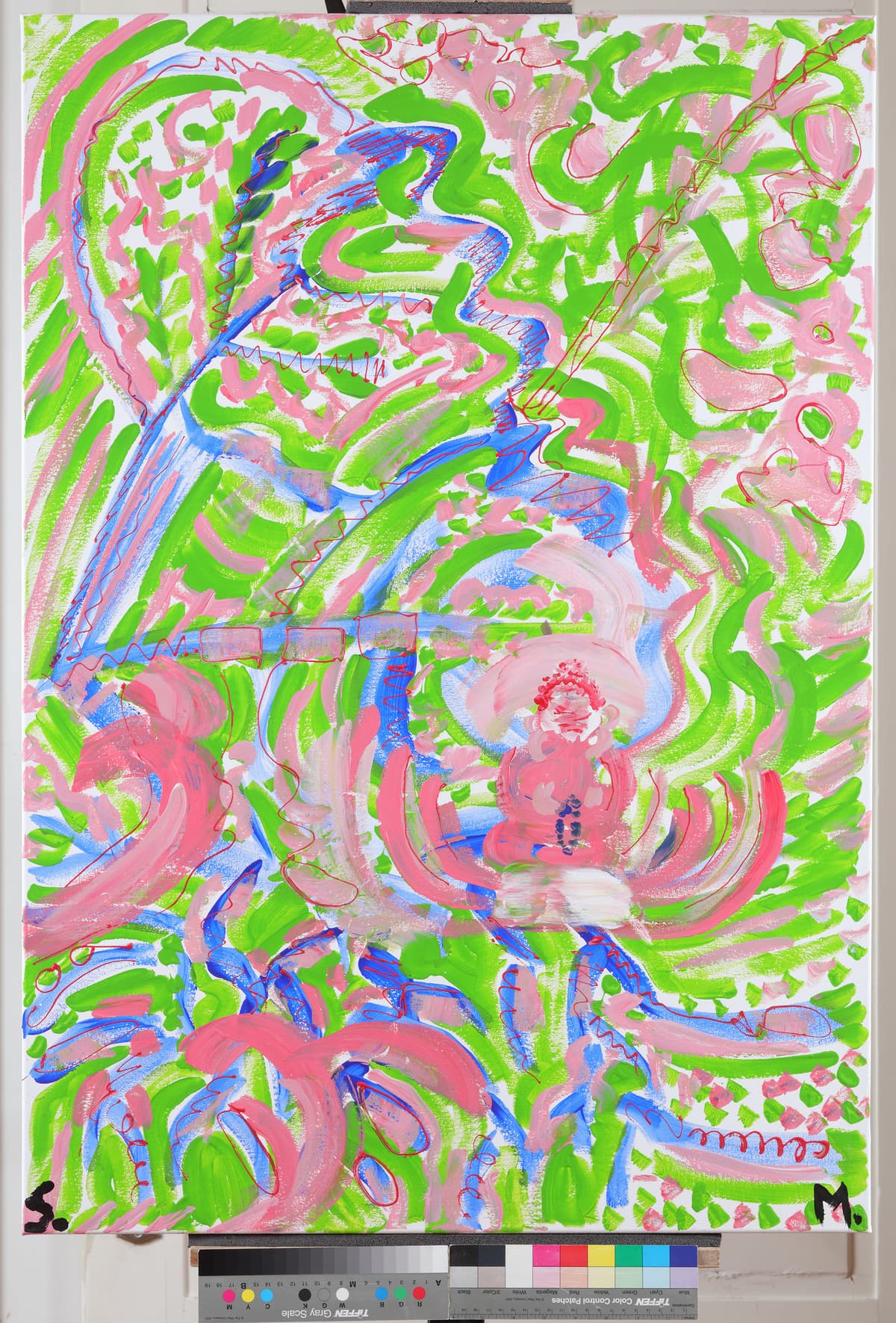 Hari Om / Hari Om, 2022 — Acrylic on canvas by Saša Mesić