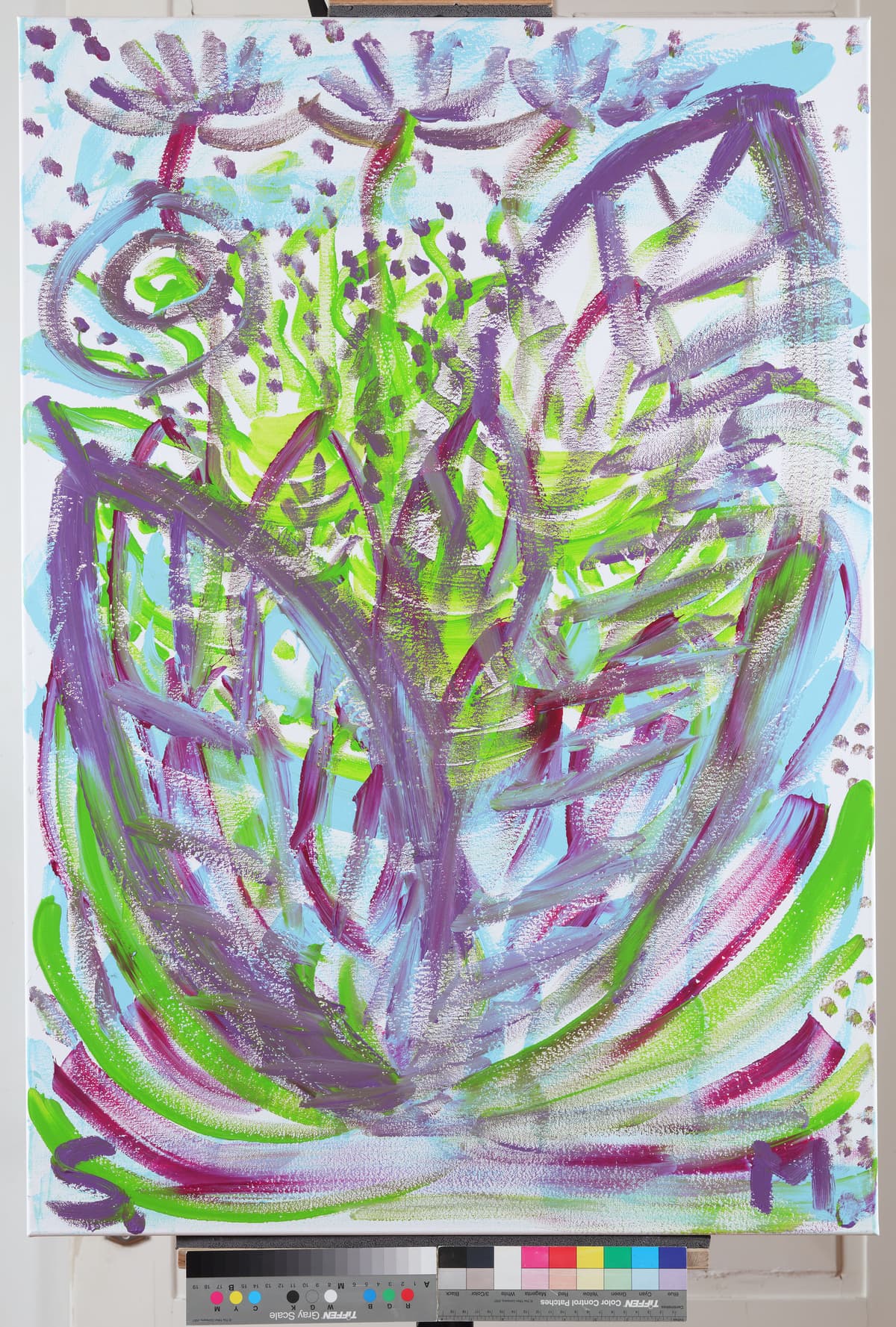Na dnu mora / On the Bottom of the Sea, 2022 — Acrylic on canvas by Saša Mesić