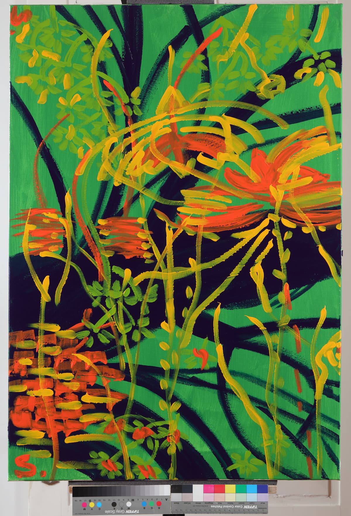 Pamina i Papageno / Pamina and Papageno, 2022 — Acrylic on canvas by Saša Mesić