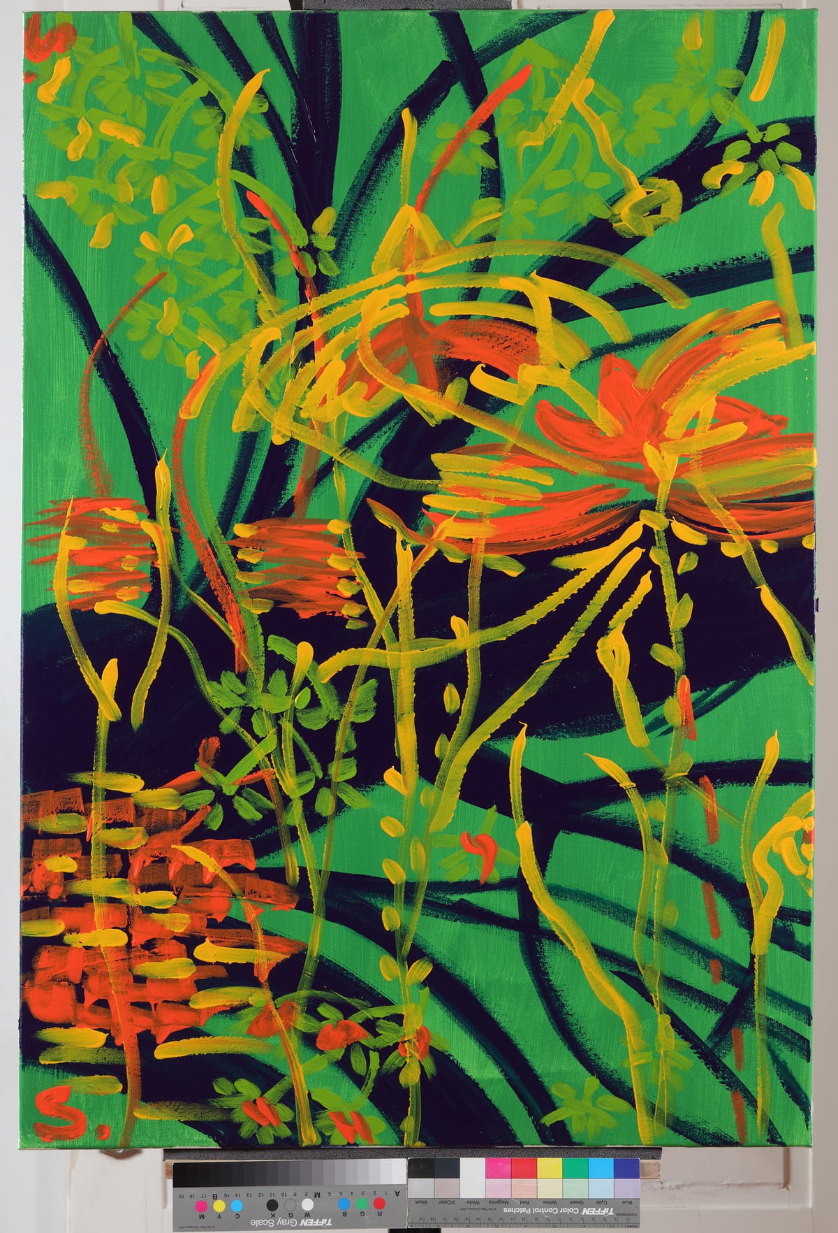 Pamina i Papageno / Pamina and Papageno, 2022 — Acrylic on canvas by Saša Mesić