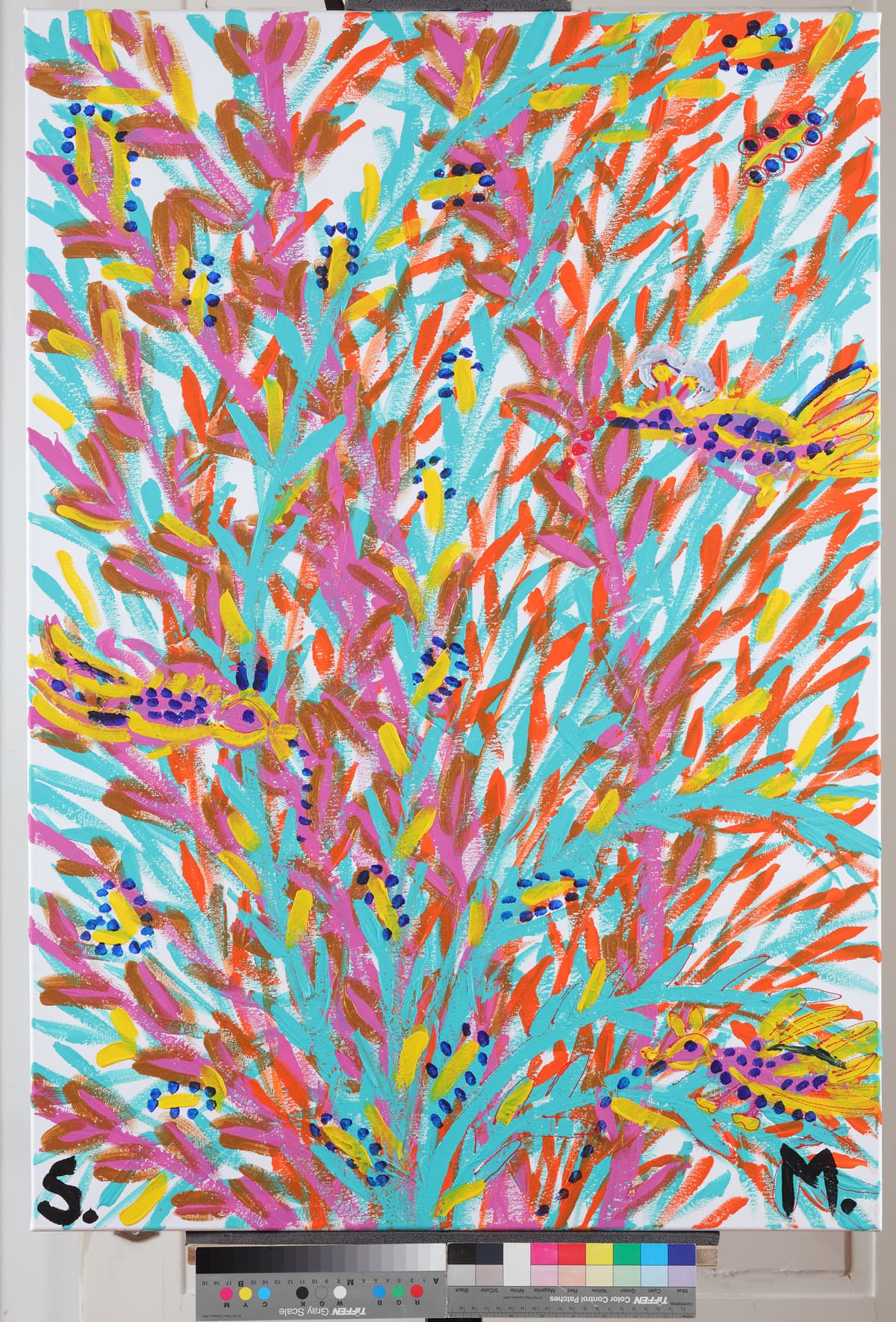 Bez Naslova / Bez Naslova, 2022 — Acrylic on canvas by Saša Mesić