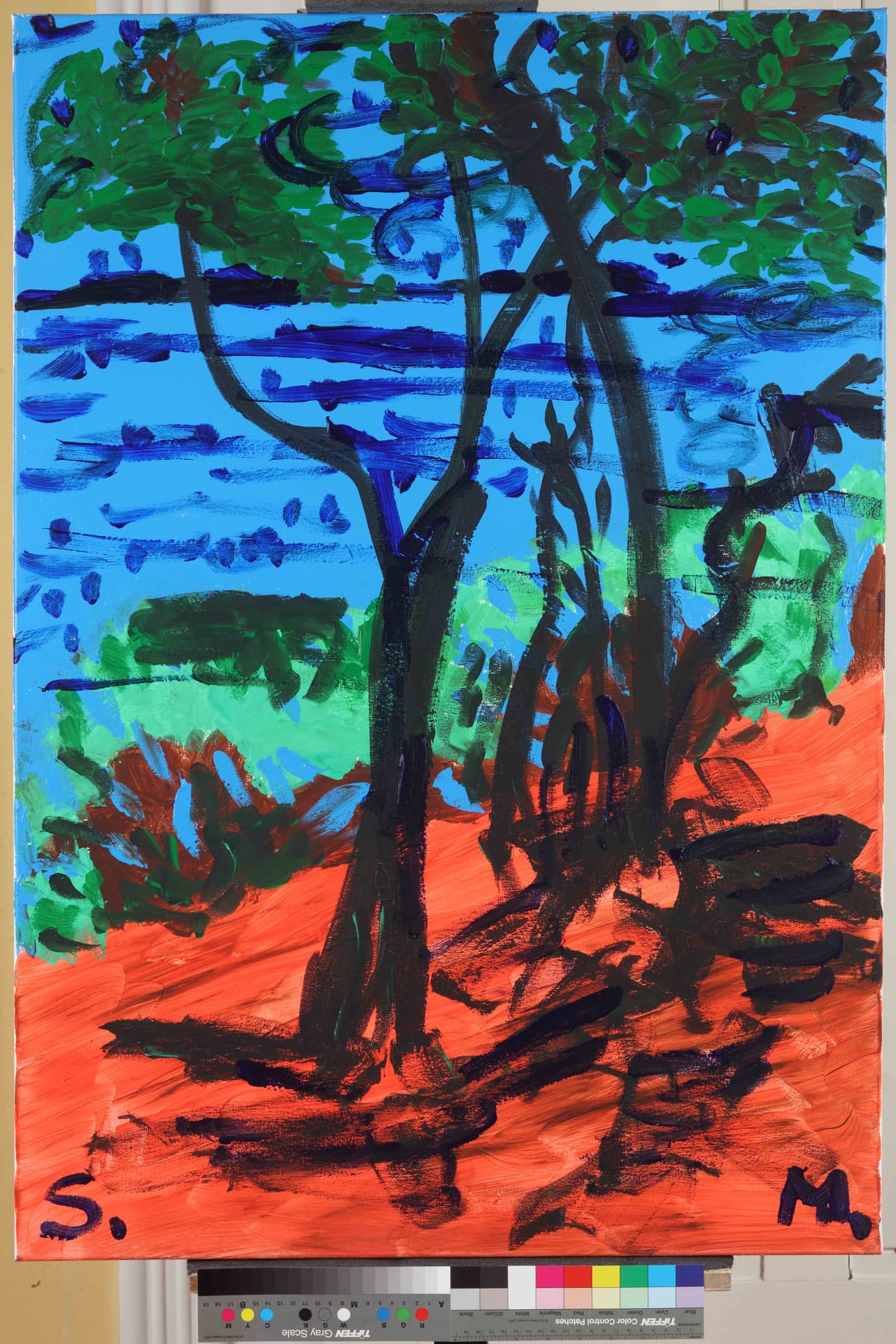 Brijuni / Brijuni, 2023 — Acrylic on canvas by Saša Mesić