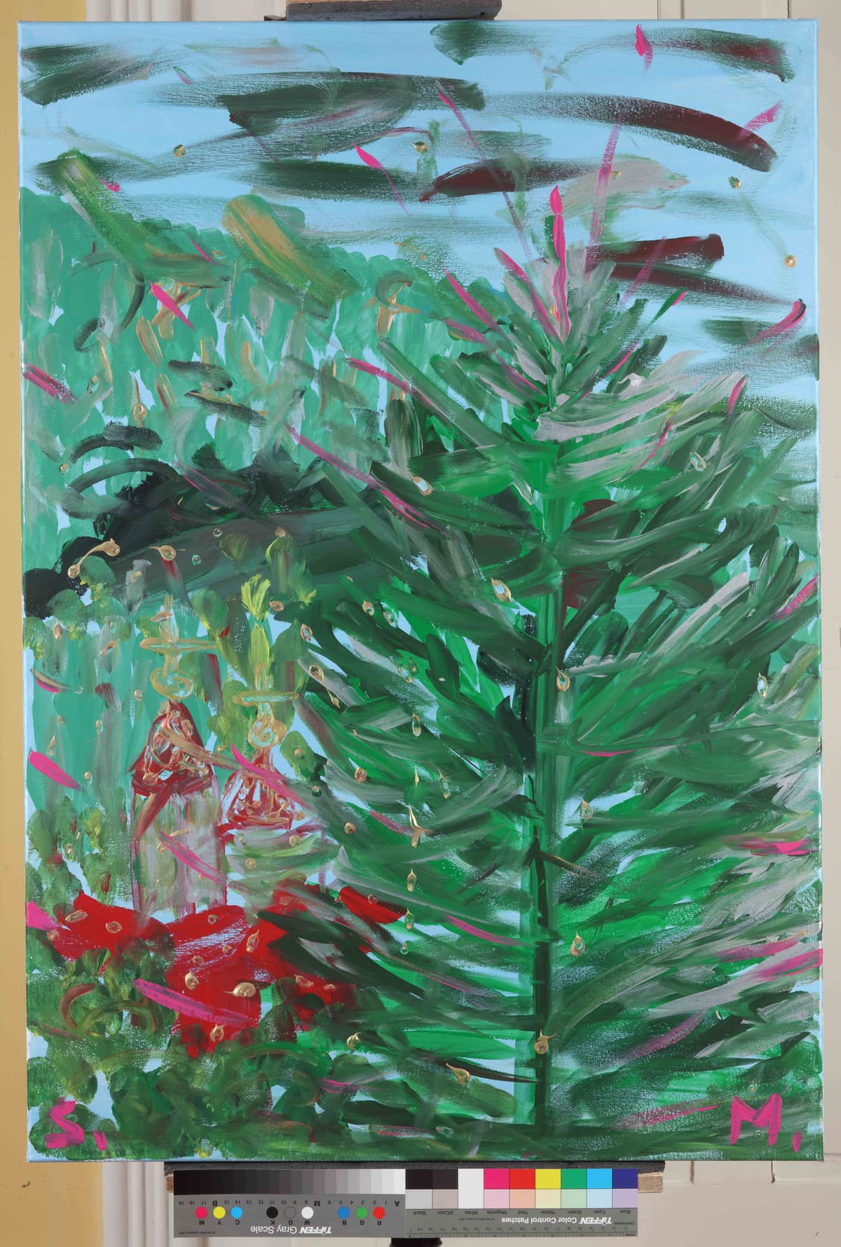 Čarolija kod Pavla / Magic at Pavle's — Acrylic on canvas by Saša Mesić