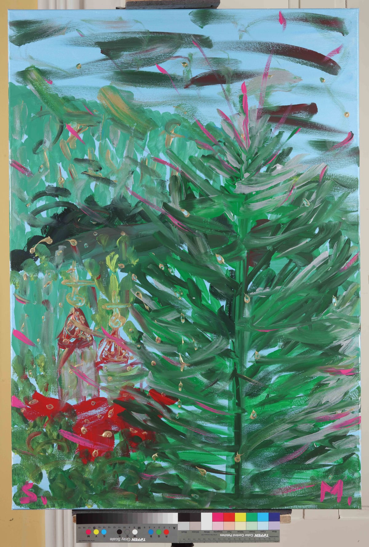 Čarolija kod Pavla / Magic at Pavle's — Acrylic on canvas by Saša Mesić