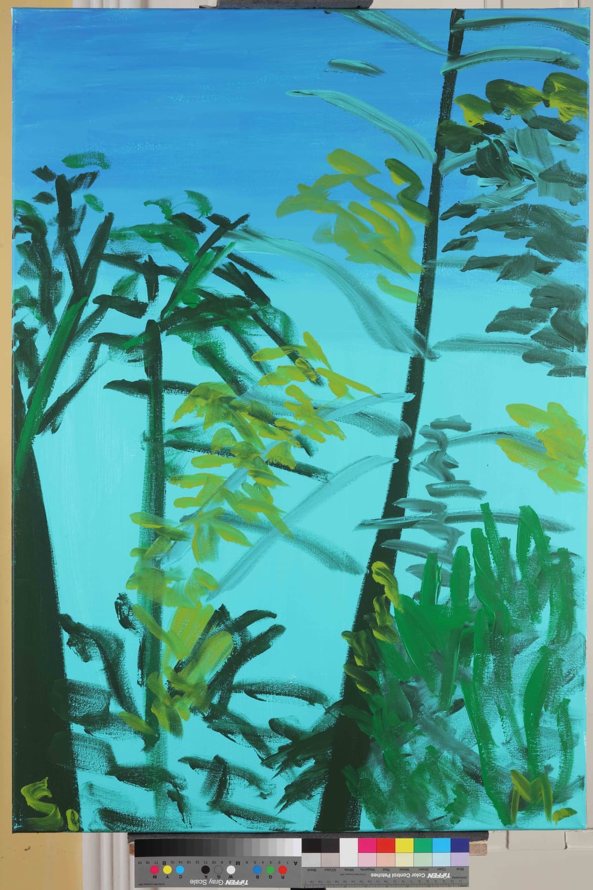 Crno Jezero / Black lake, 2023 — Acrylic on canvas by Saša Mesić