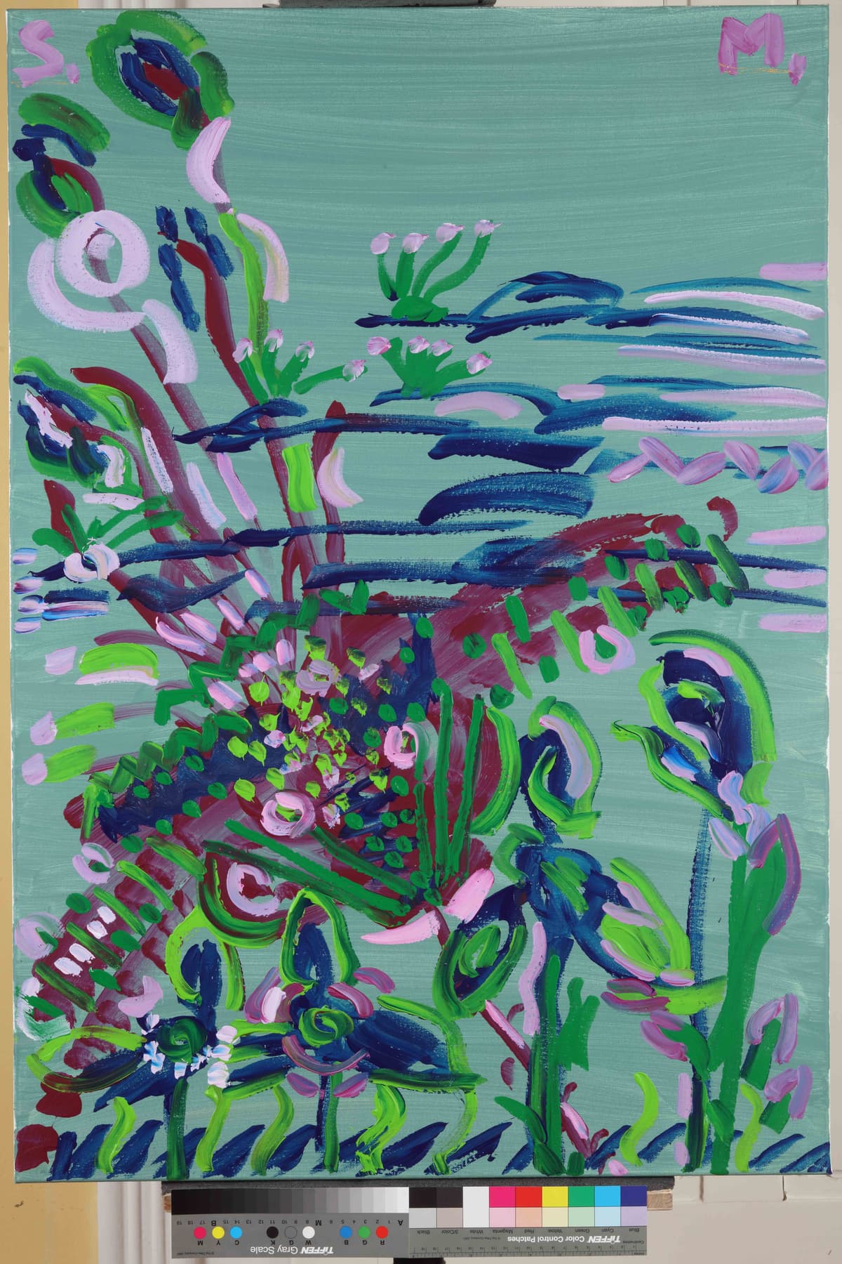 Čudovište u Jezeru / Monster in the lake, 2023 — Acrylic on canvas by Saša Mesić