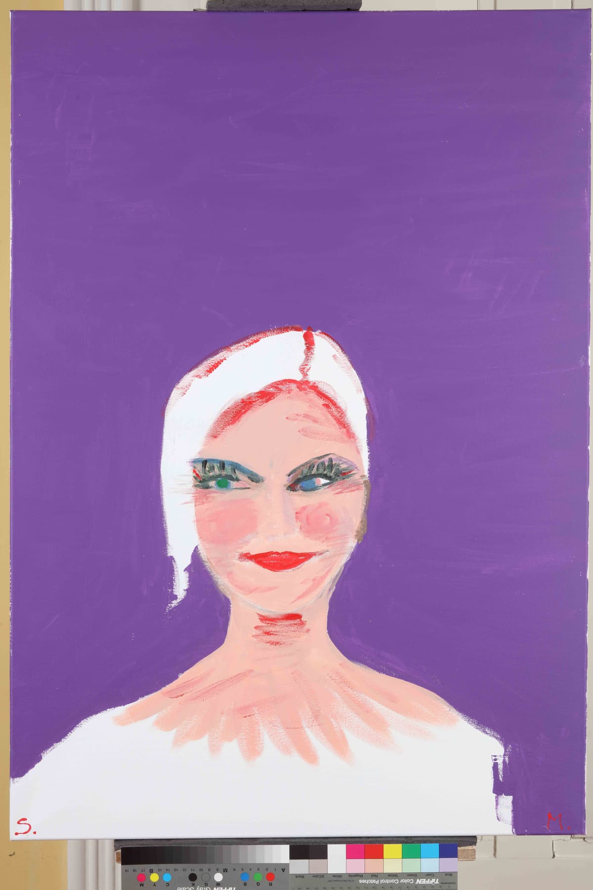 Duša Jadranke Sloković / Soul of Jadranka Sloković, 2023 — Acrylic on canvas by Saša Mesić