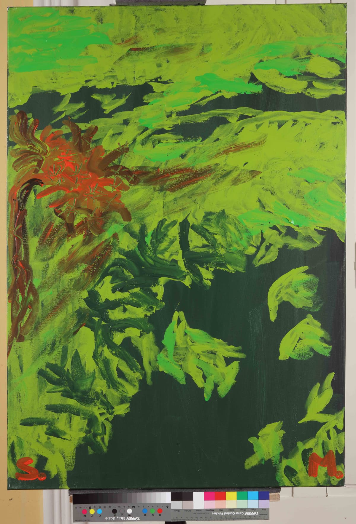 Hladovina na Brijunima / Shade on Brijuni, 2023 — Acrylic on canvas by Saša Mesić
