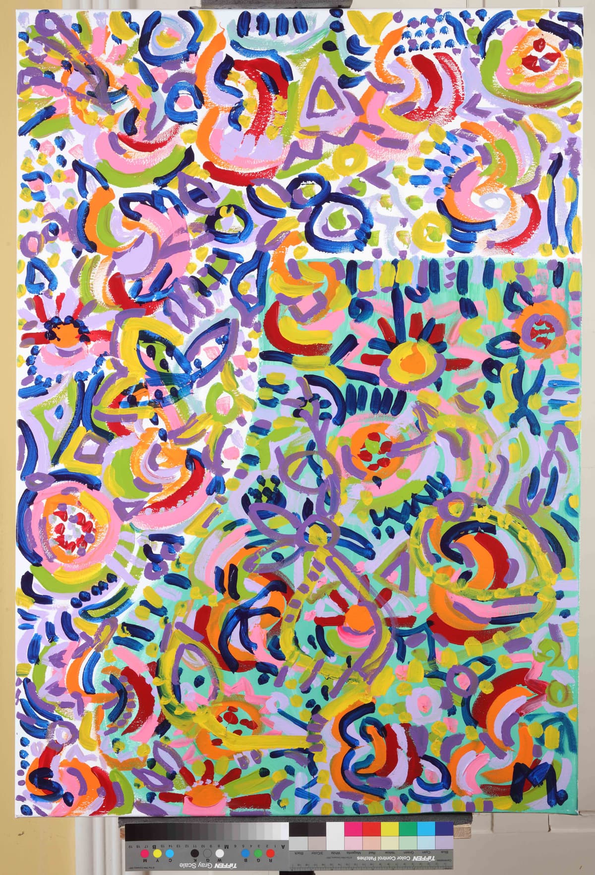 Kaleidoskop / Kaleidoscope, 2023 — Acrylic on canvas by Saša Mesić