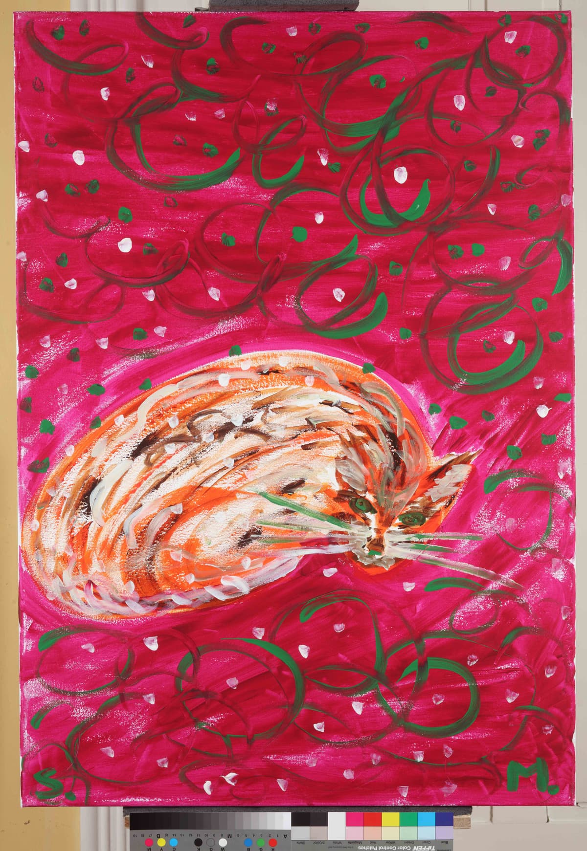 Kod Savićevića u Martićevoj / At Savićević's on Martićeva, 2023 — Acrylic on canvas by Saša Mesić