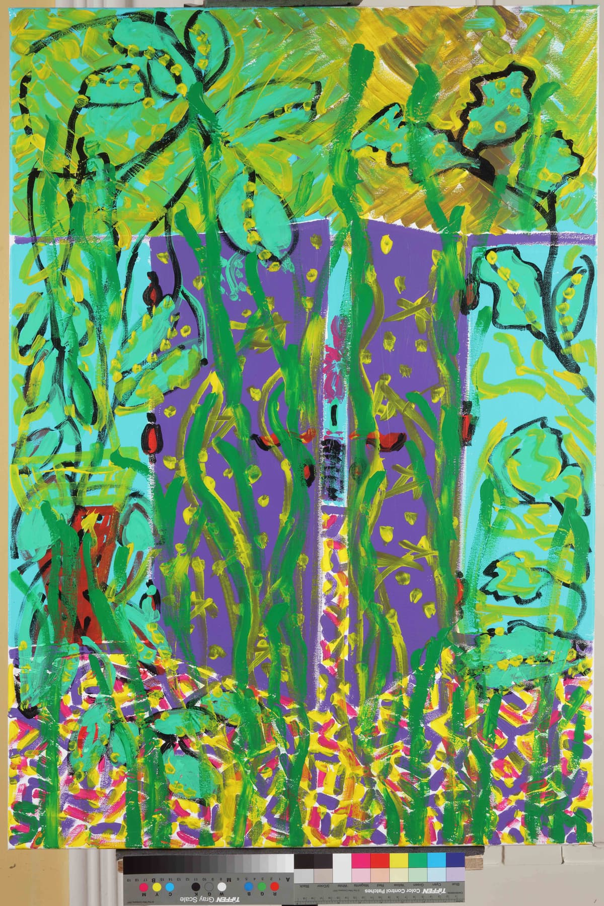 Otvorena Vrata / Open doors, 2023 — Acrylic on canvas by Saša Mesić