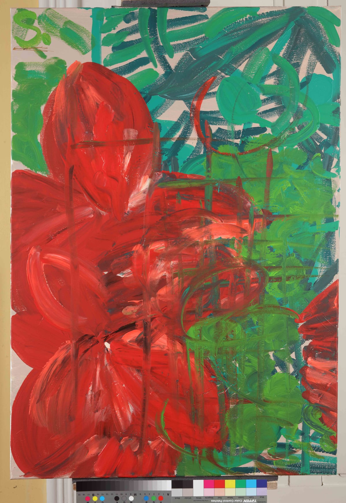 Popravak / Repair, 2023 — Acrylic on canvas by Saša Mesić