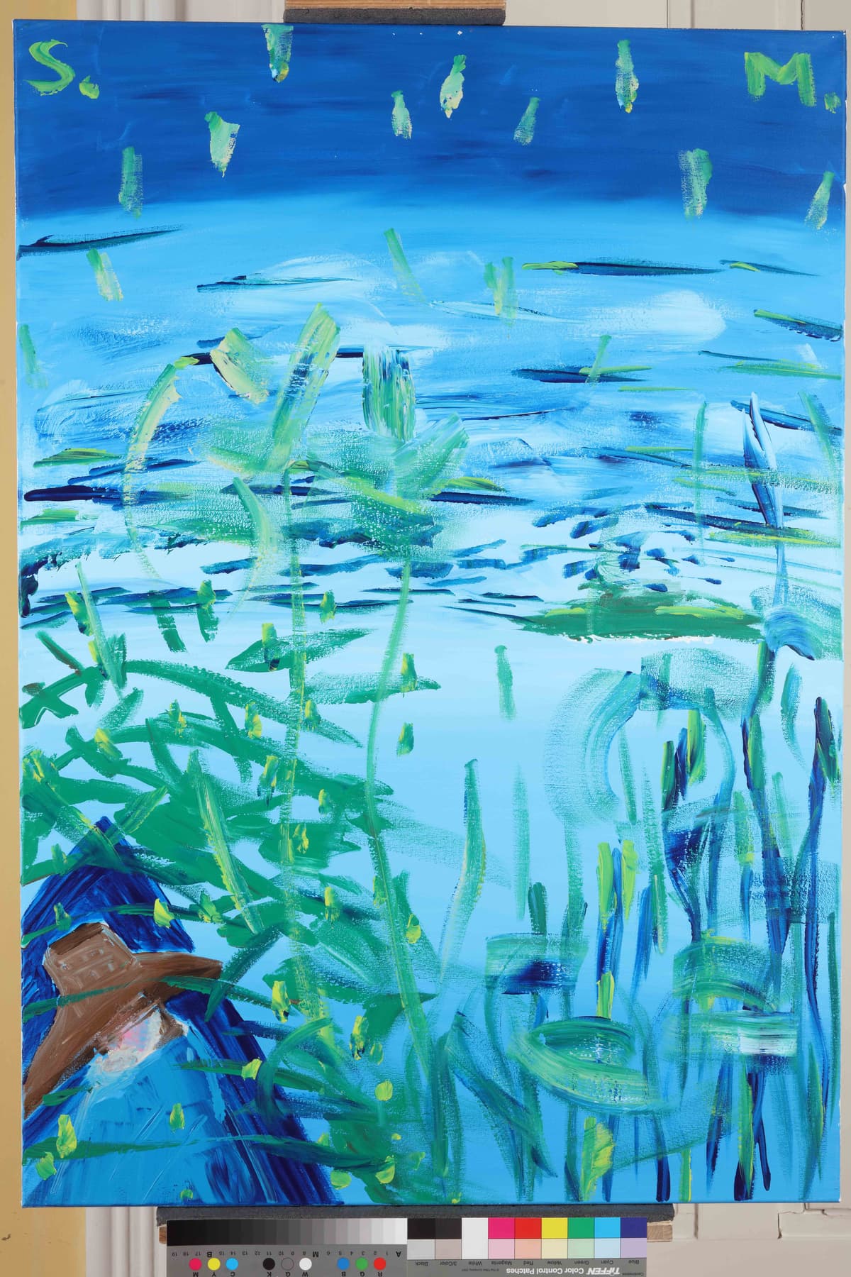 Pred Beškom / In front of Beška, 2023 — Acrylic on canvas by Saša Mesić