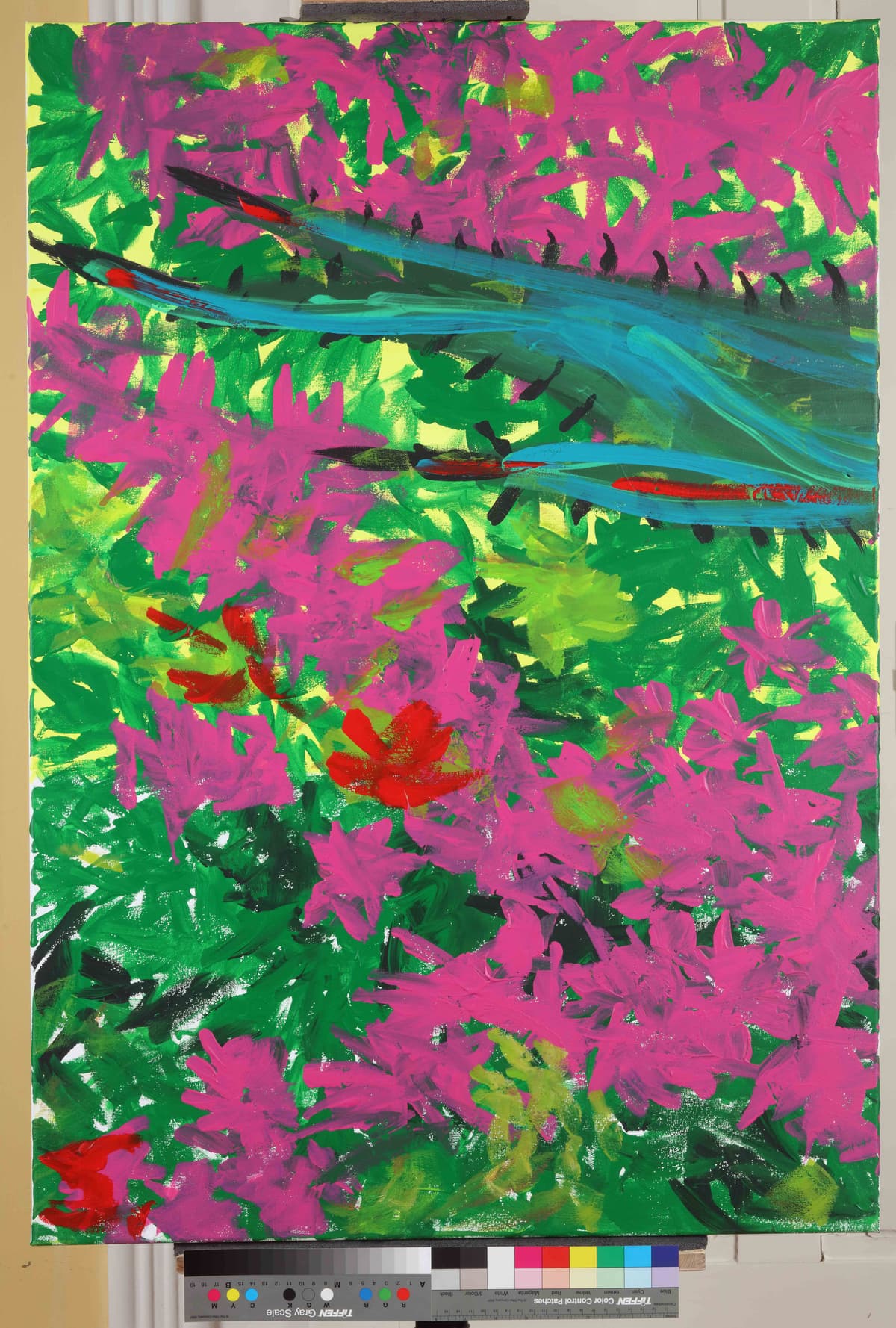Propusnica za Vječnost / Pass for eternity, 2023 — Acrylic on canvas by Saša Mesić