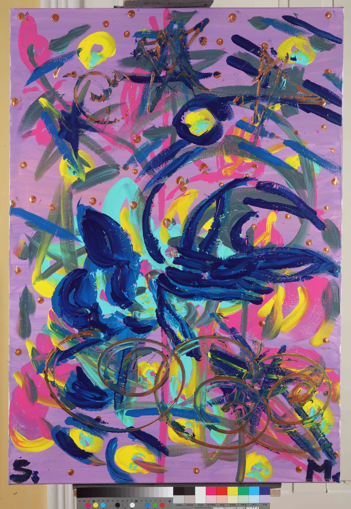 Prostranstvo Neba / Vastness of the sky, 2023 — Acrylic on canvas by Saša Mesić