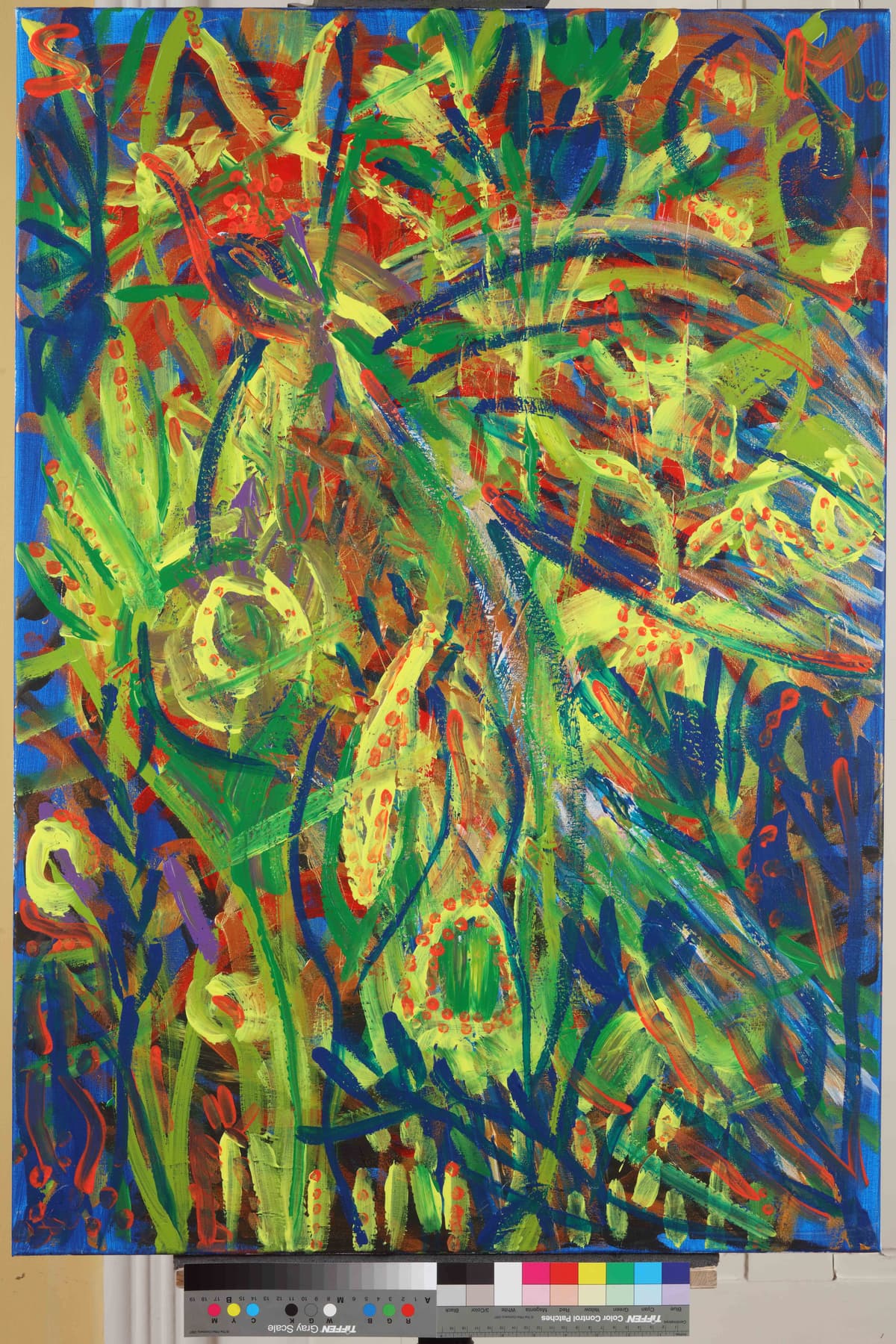 Ptice / Birds, 2023 — Acrylic on canvas by Saša Mesić