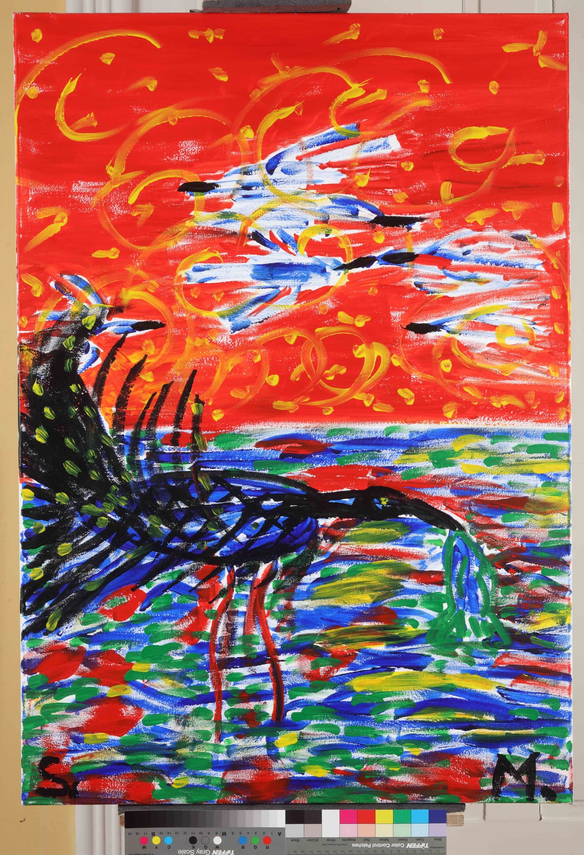 Rat / War, 2023 — Acrylic on canvas by Saša Mesić