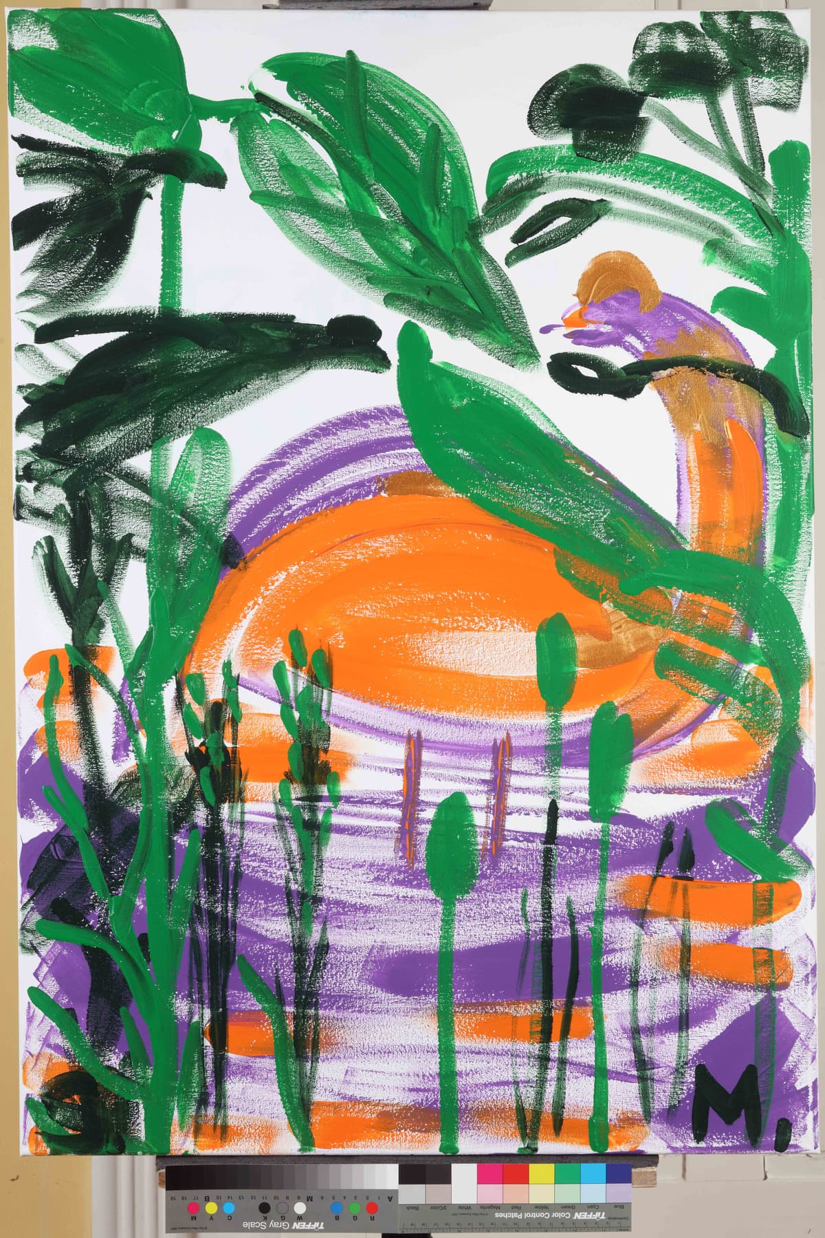 Šaputanje / Whispering, 2023 — Acrylic on canvas by Saša Mesić