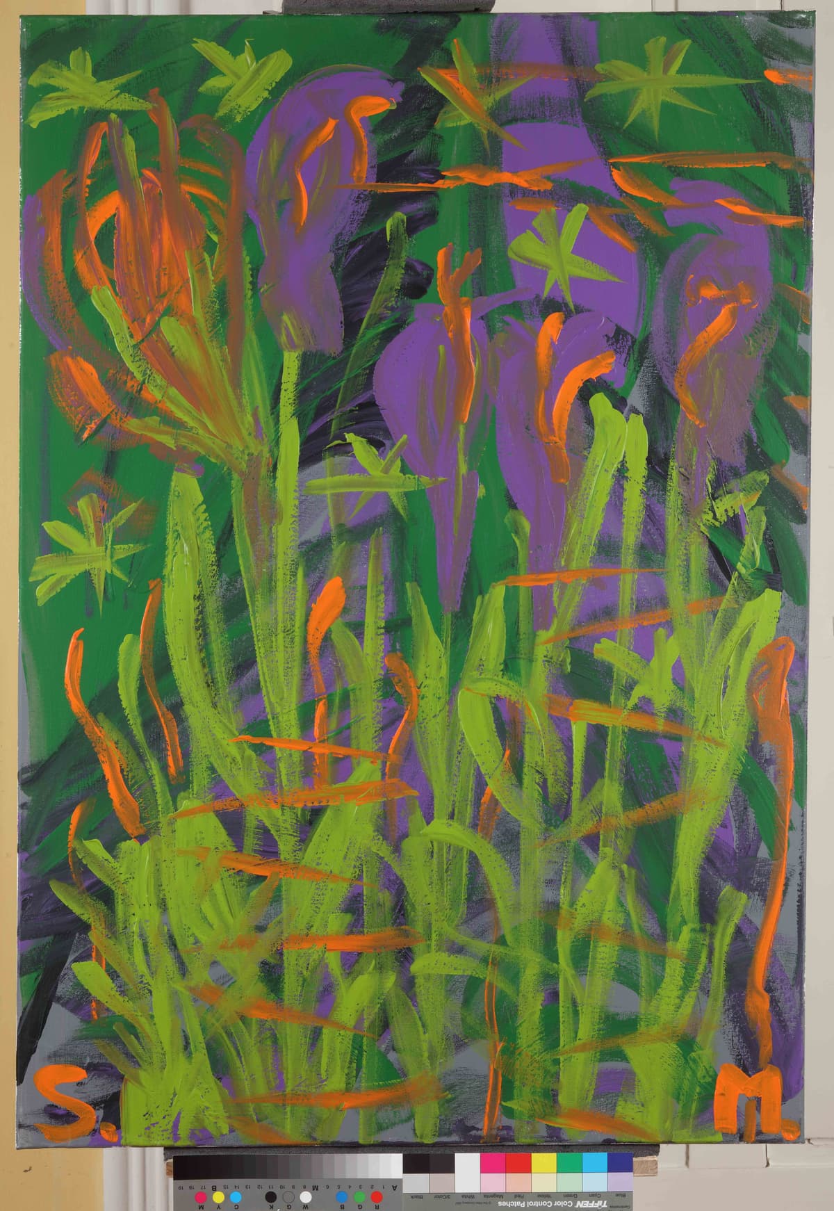 Sjene / Shadows, 2023 — Acrylic on canvas by Saša Mesić