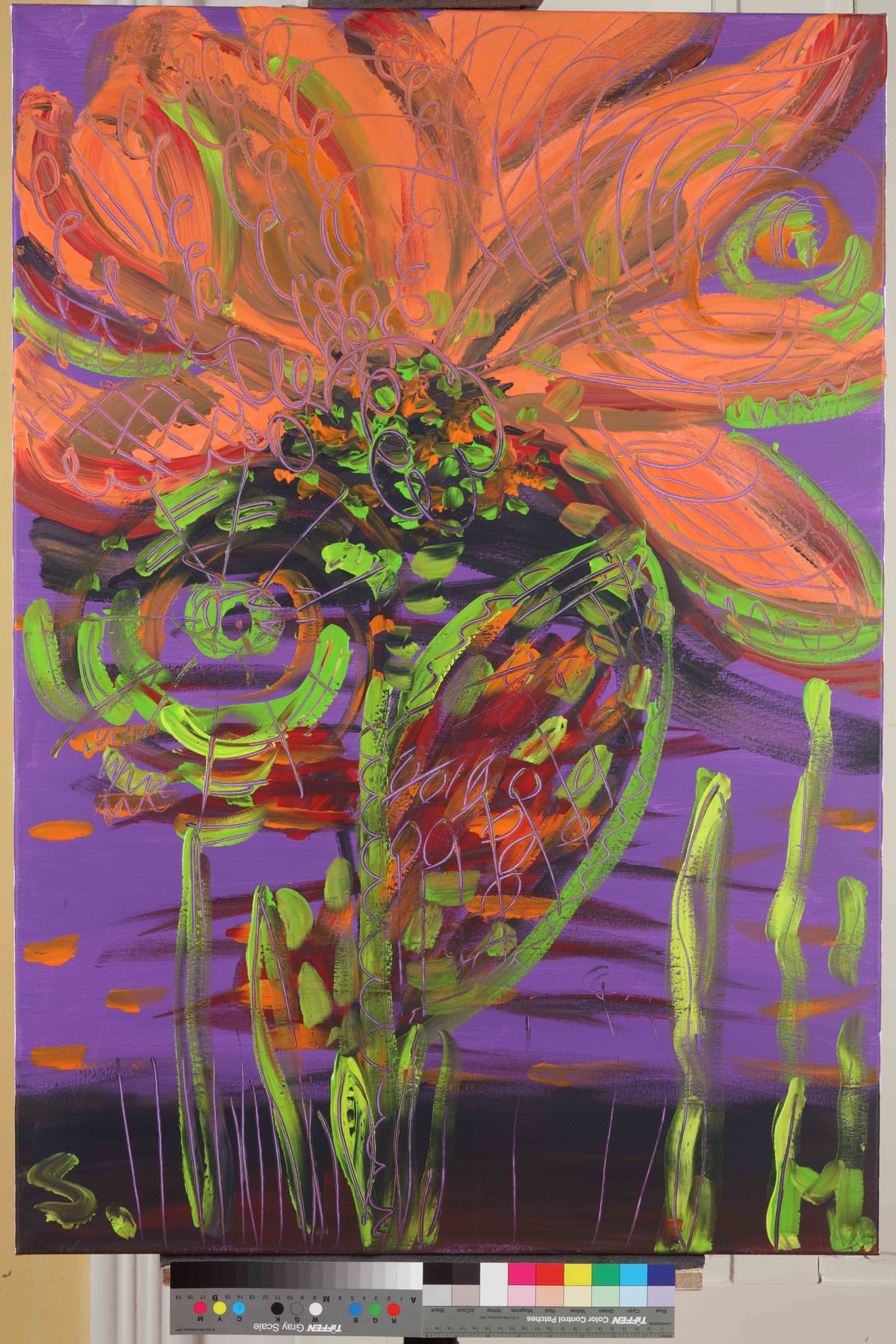 Strašilo / Scarecrow, 2023 — Acrylic on canvas by Saša Mesić