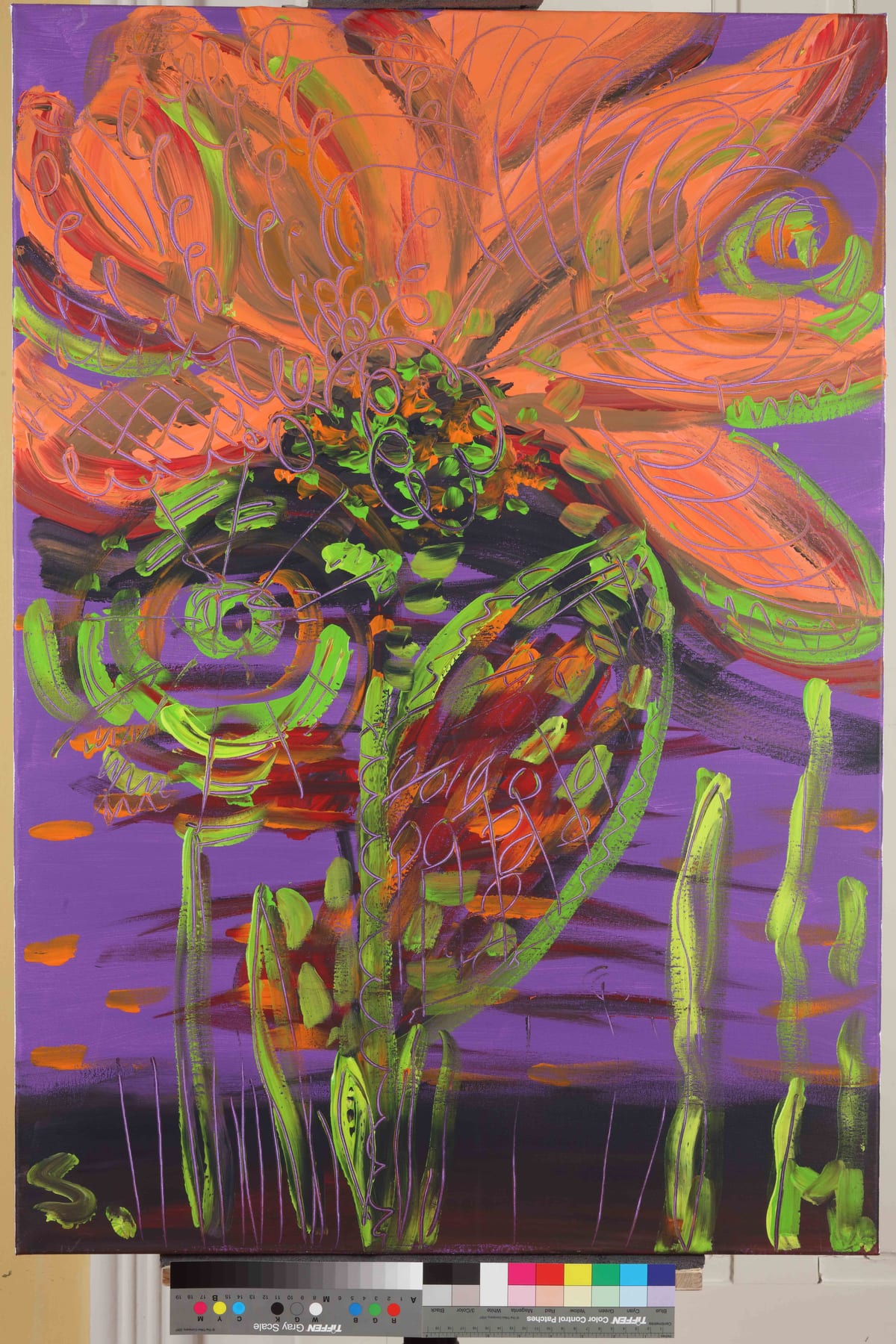 Strašilo / Scarecrow, 2023 — Acrylic on canvas by Saša Mesić