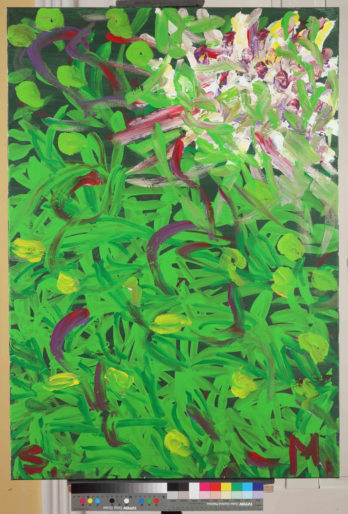 Usred Grada 1 / In the middle of the city 1, 2023 — Acrylic on canvas by Saša Mesić