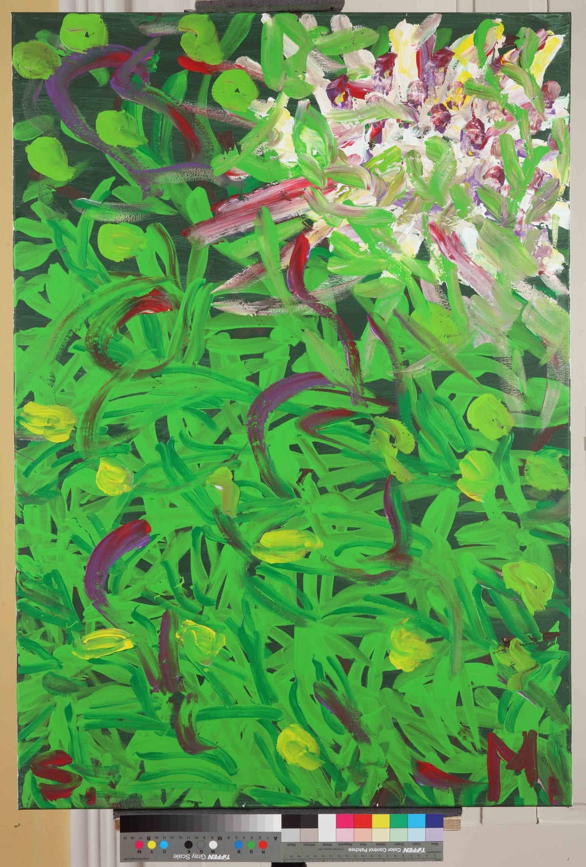 Usred Grada 1 / In the middle of the city 1, 2023 — Acrylic on canvas by Saša Mesić