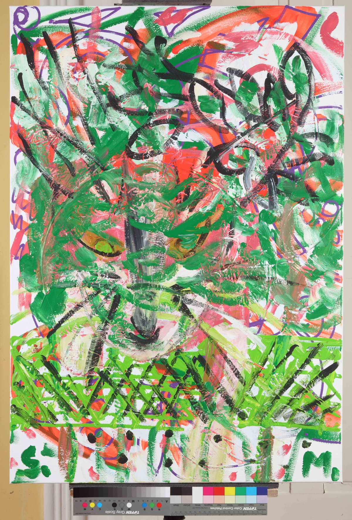 Vučica / She-wolf, 2023 — Acrylic on canvas by Saša Mesić